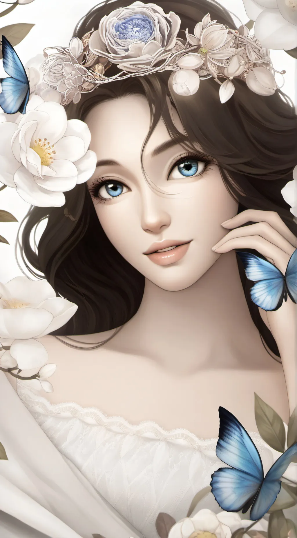 ai character: 🌸Flor 🌸 background