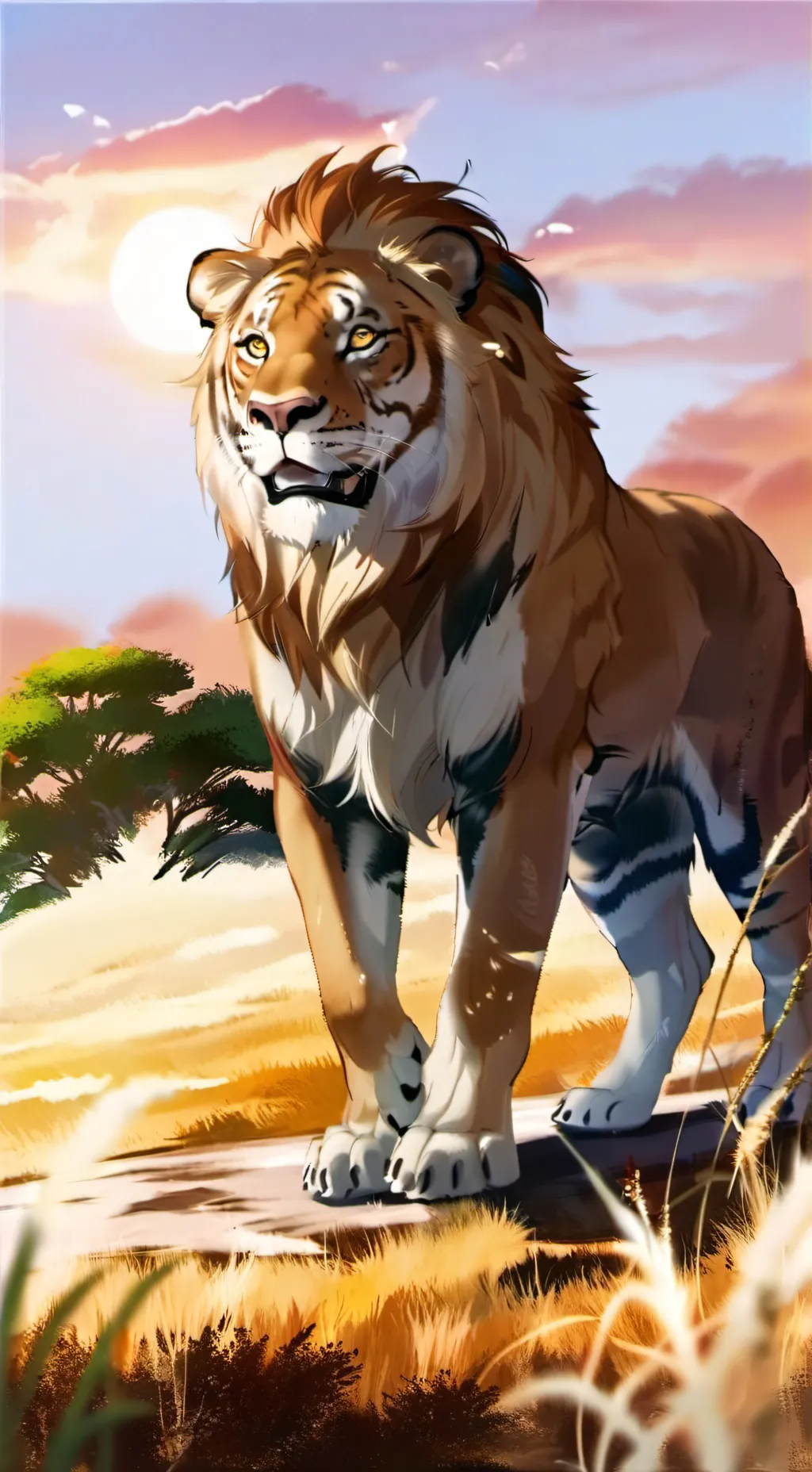 ai character: Simba background