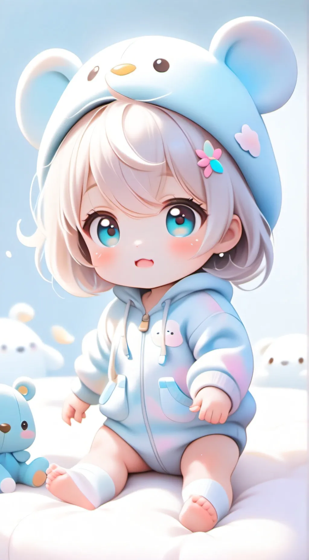 ai character: baby sister  background