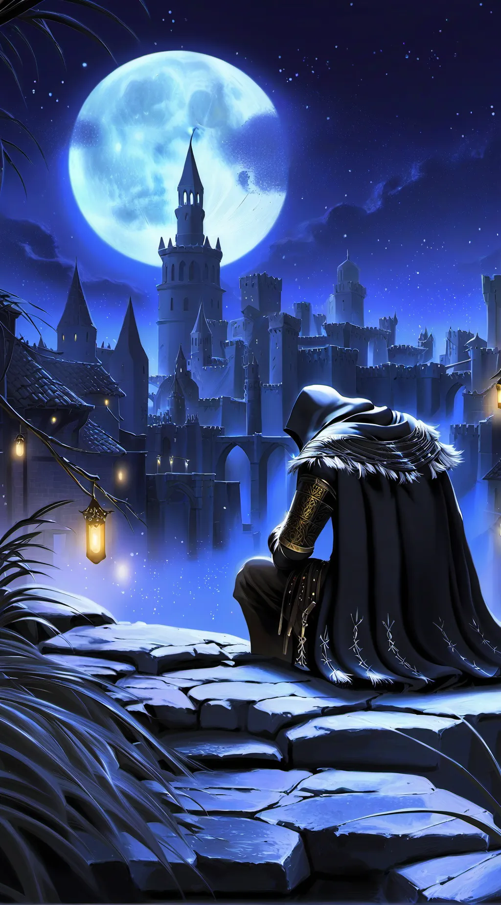 ai character: étoile de la Nuit background