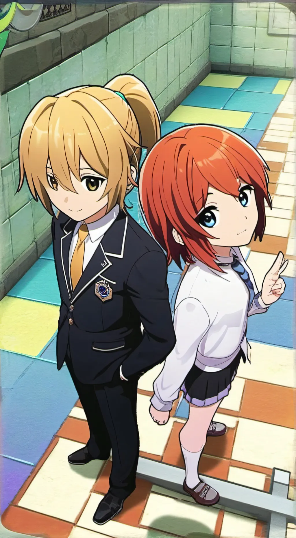 ai character: Rubi lava e gato background