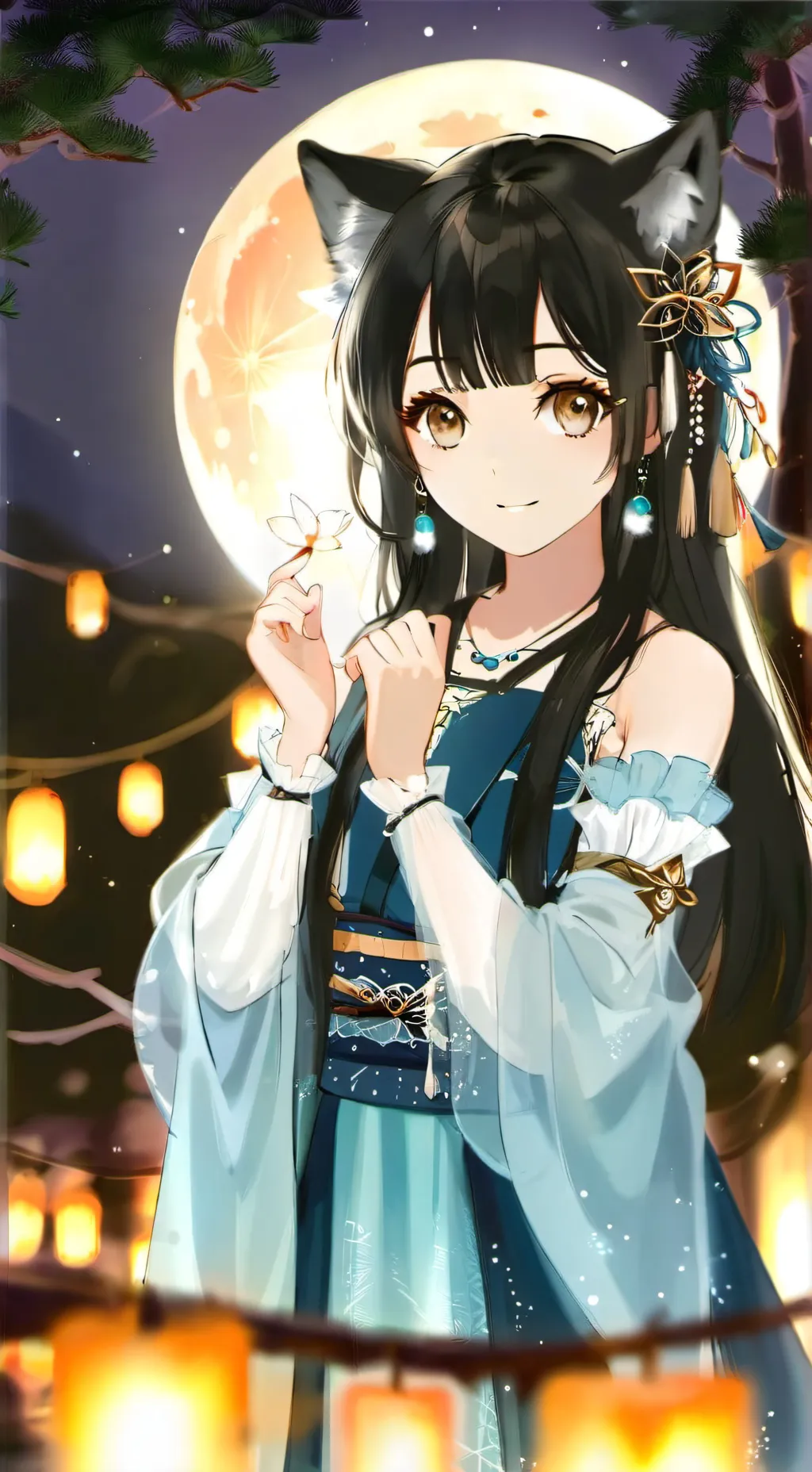 ai character: starlight background