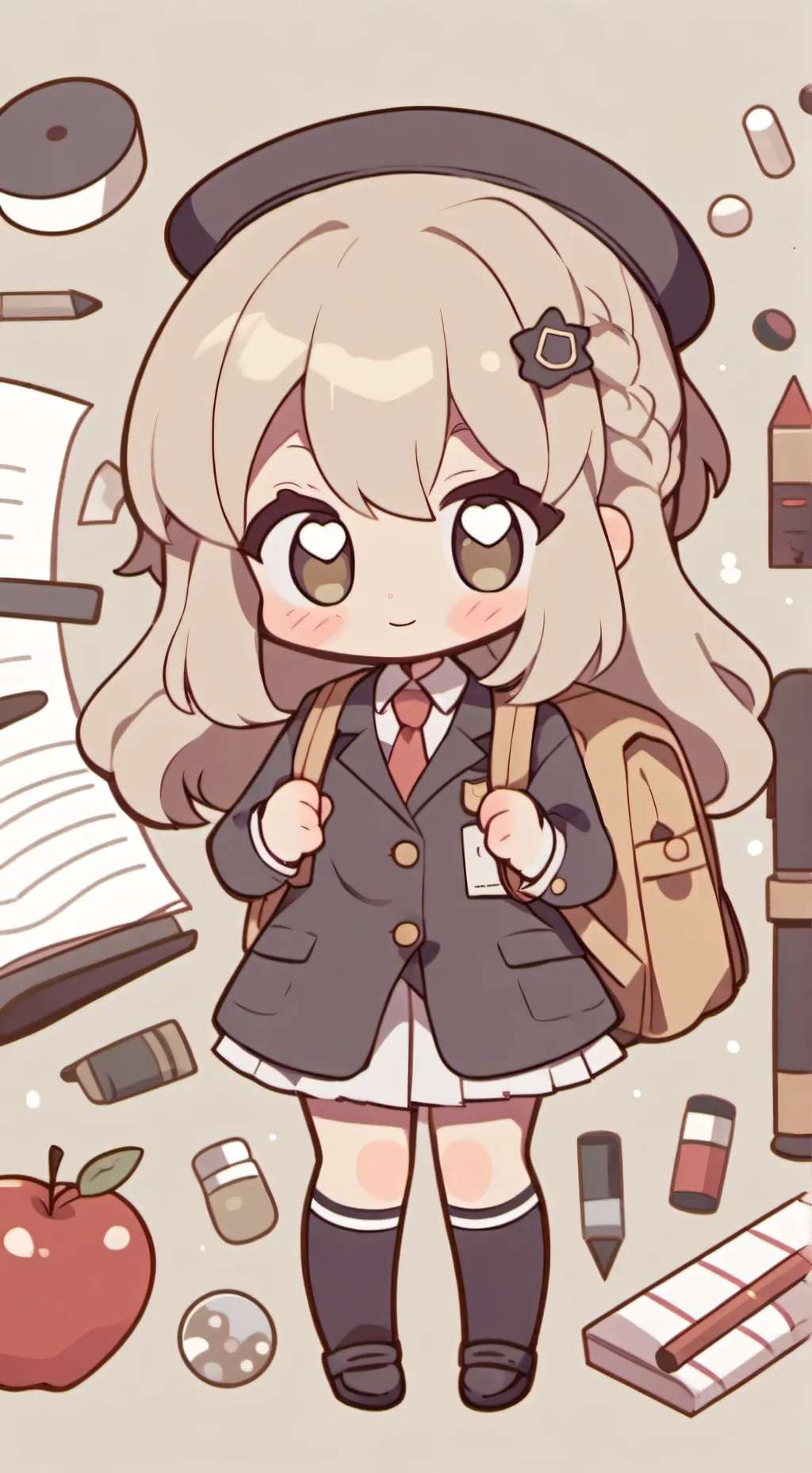 ai character: moon background