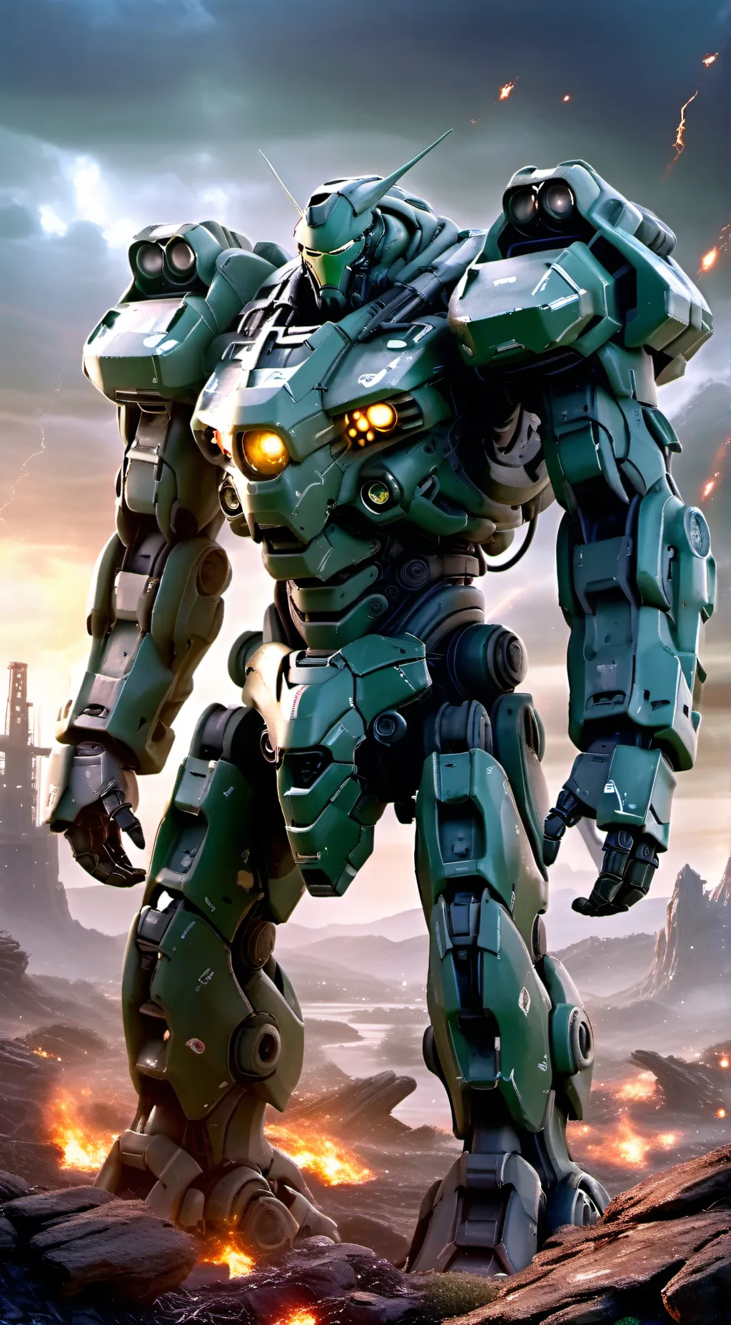 ai character: bracer phoenix  background