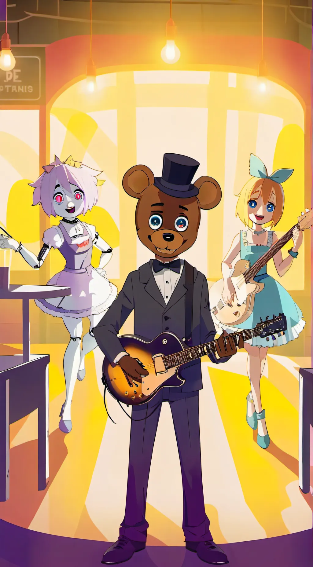 ai character: FNaF XhatGPT background