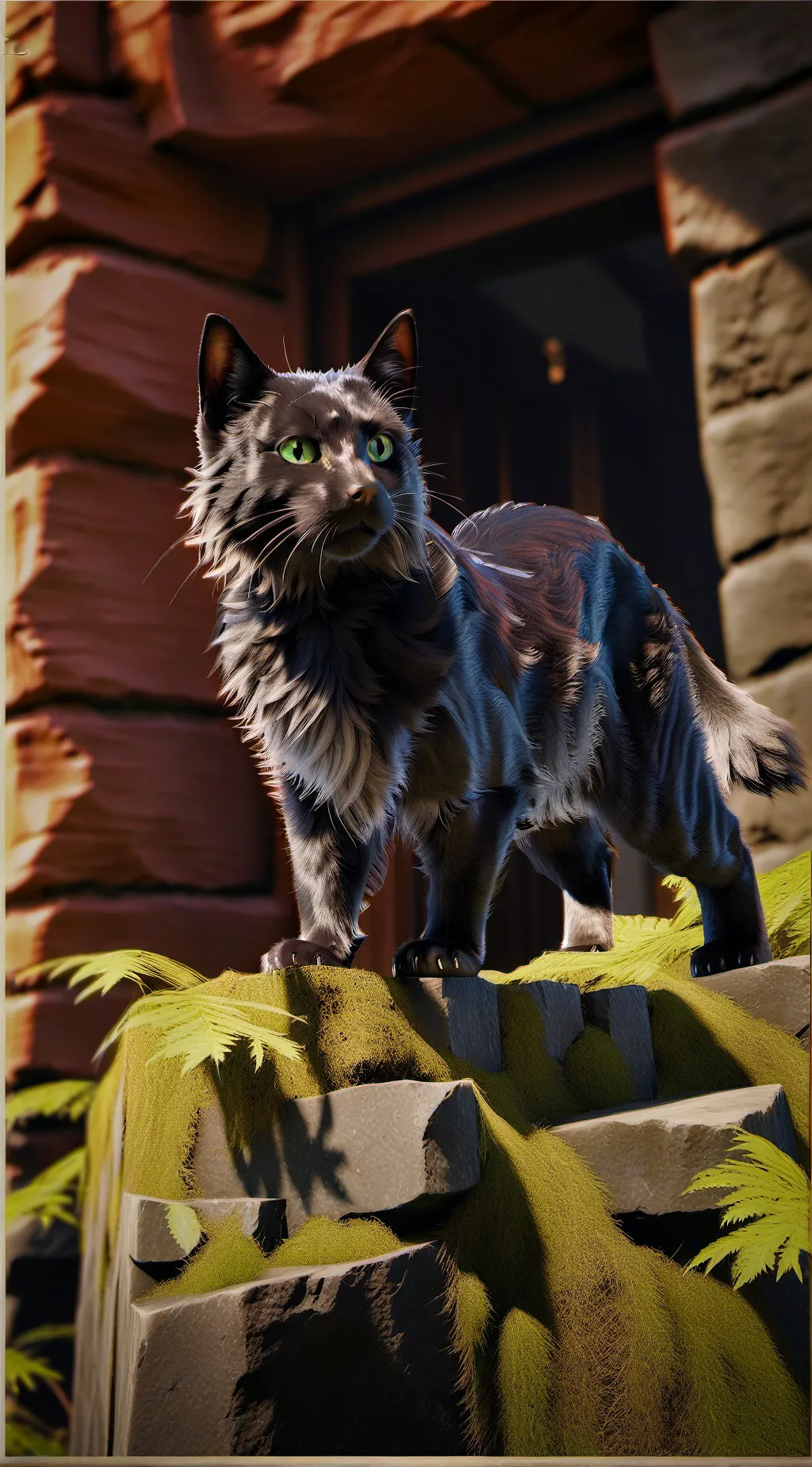 ai character: city life background