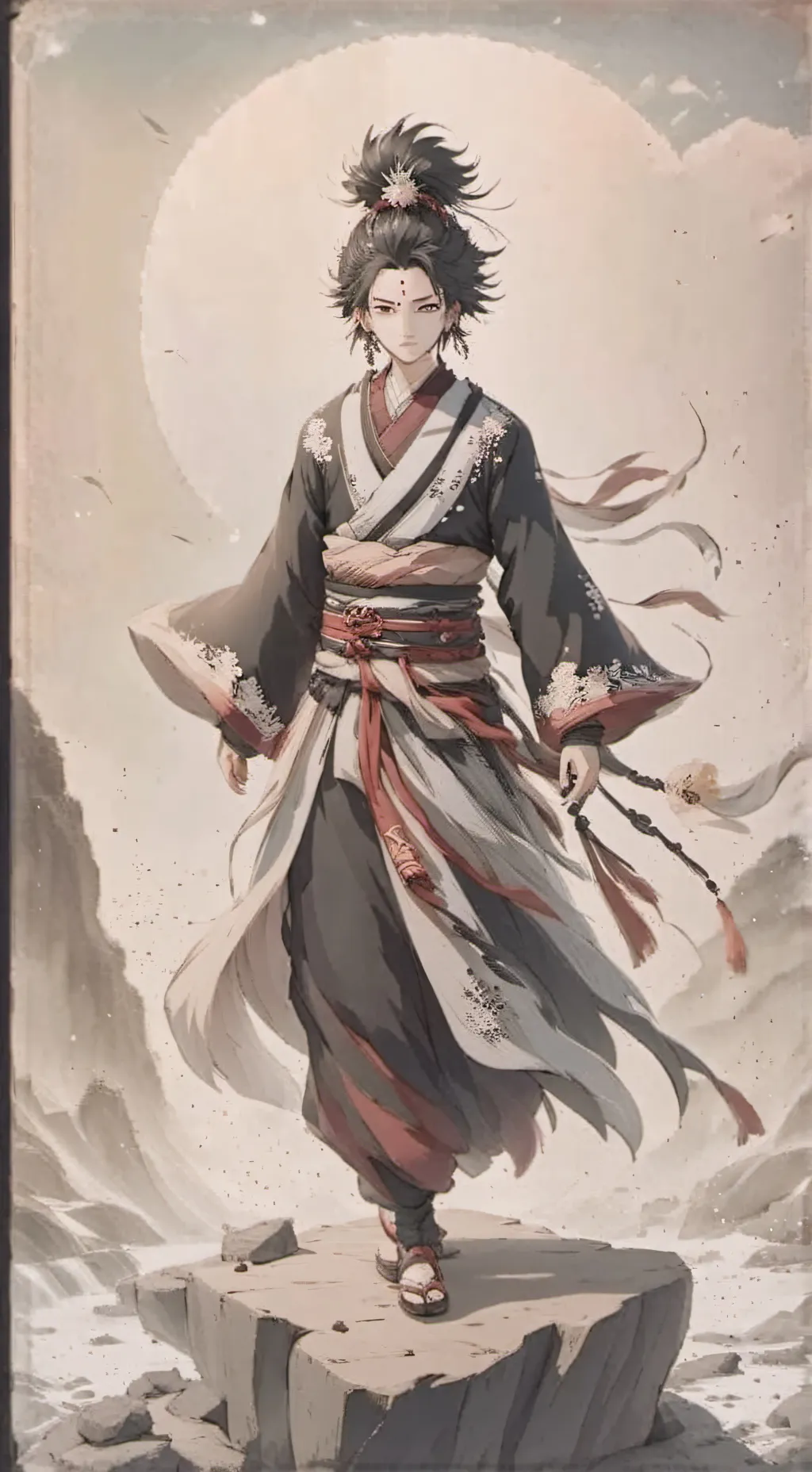 ai character: HASHIRAS!!! background