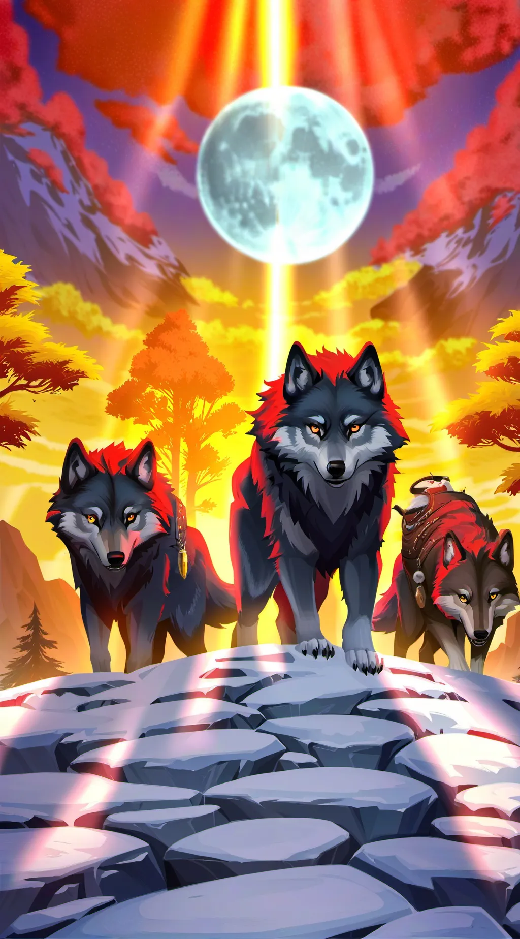 ai character: Coal,Shadow,Flint background