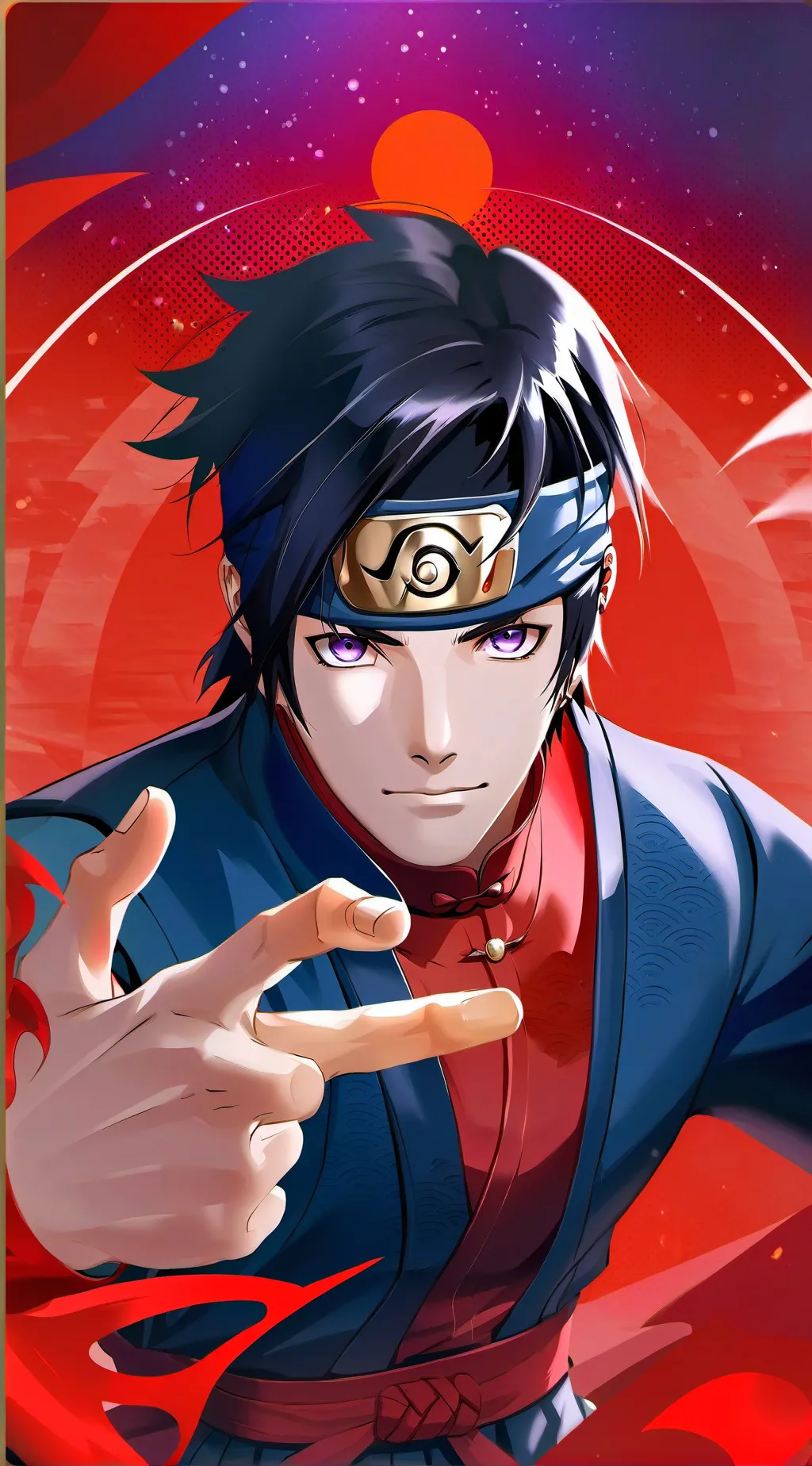 ai character: Sasuke Uchiha background