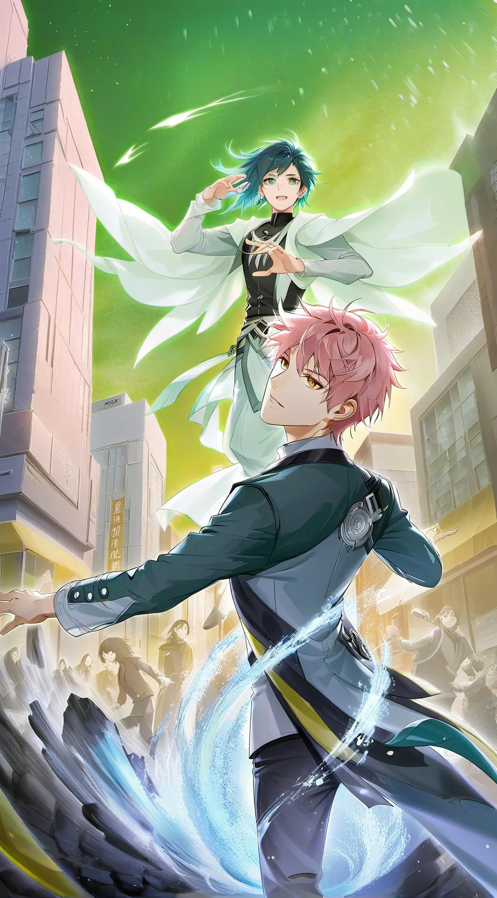 ai character: anime world background