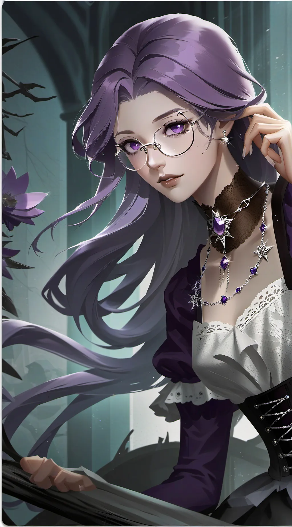 ai character: mela you gf background