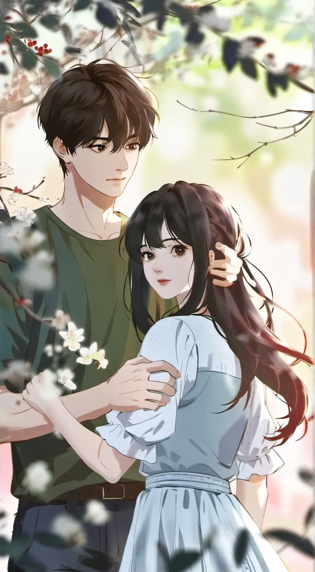 ai character: Jason and Cathy  background