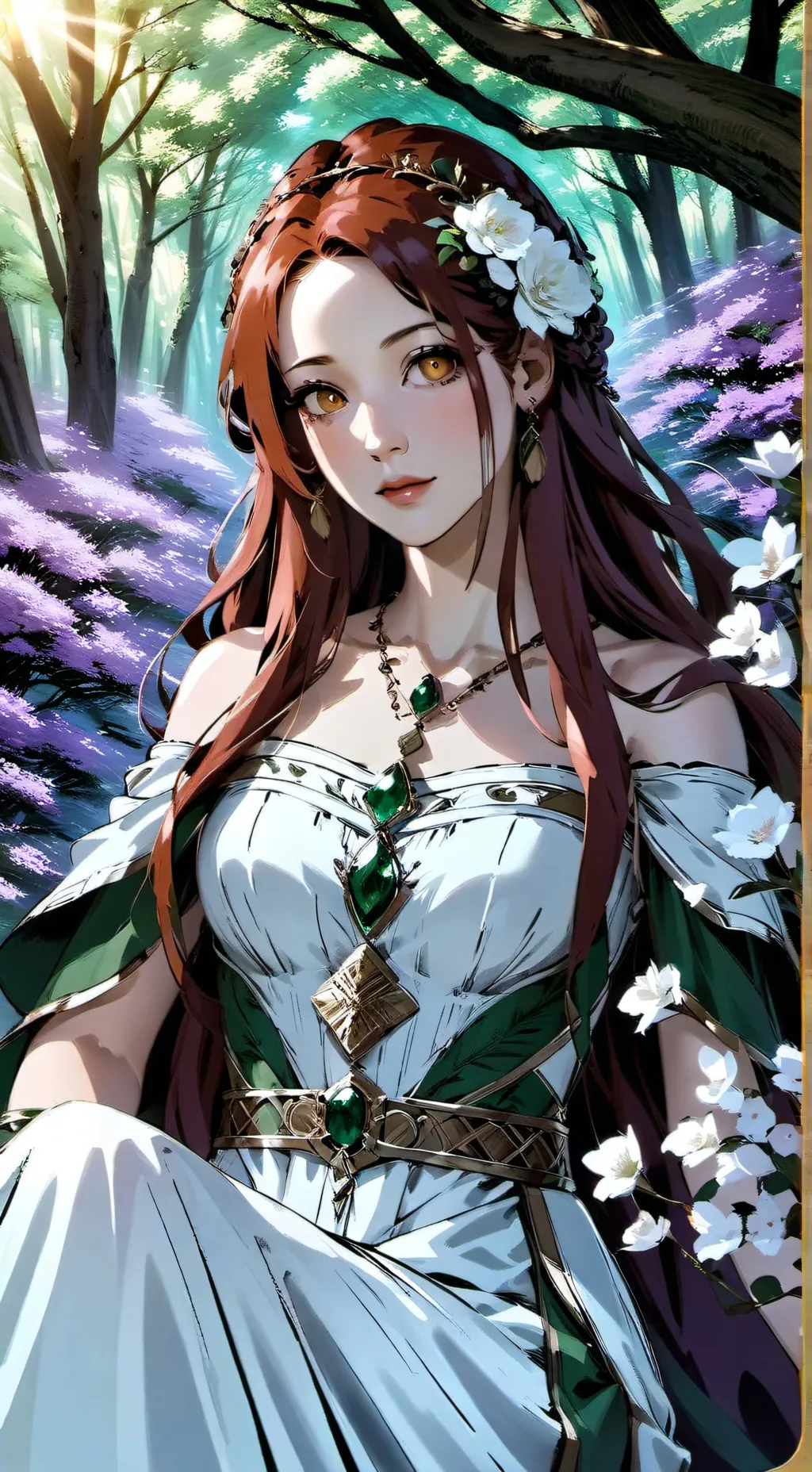 ai character: Cerise background