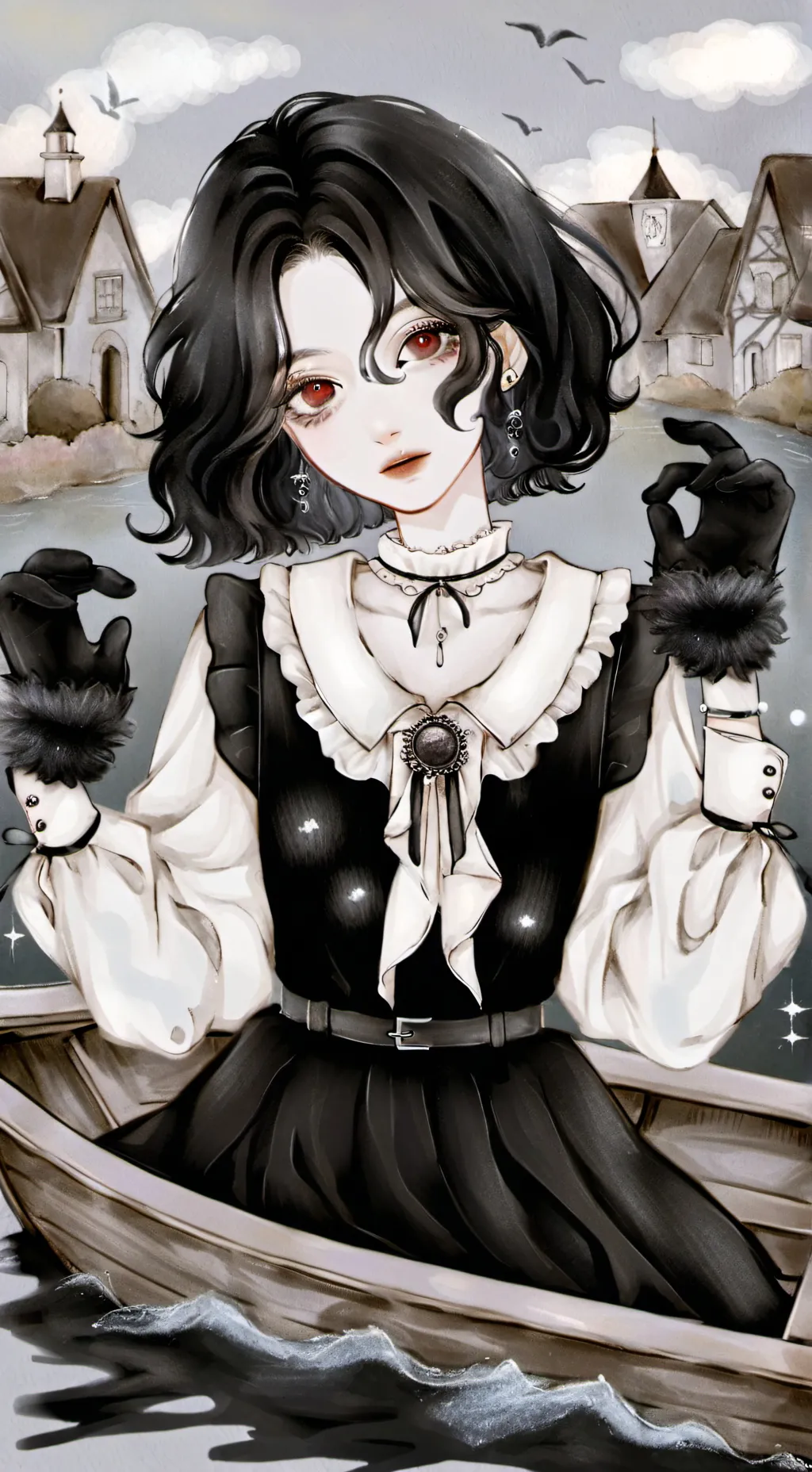 ai character: Kay <3 background