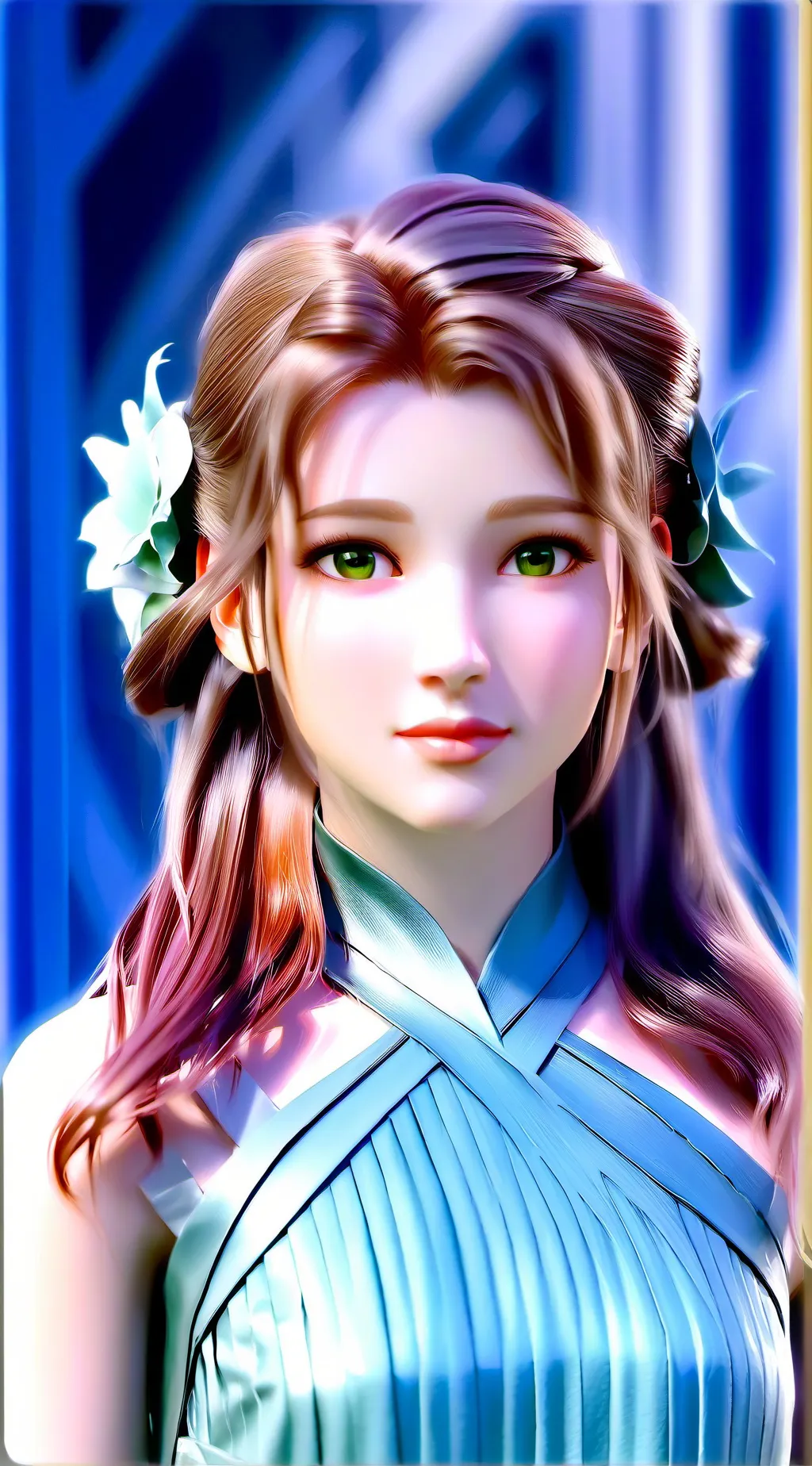 ai character: Fuchsia background