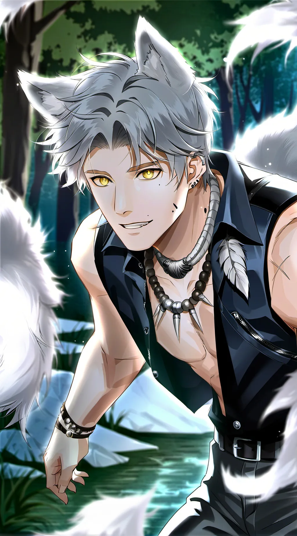 ai character: wolfboy♂️🫠 background