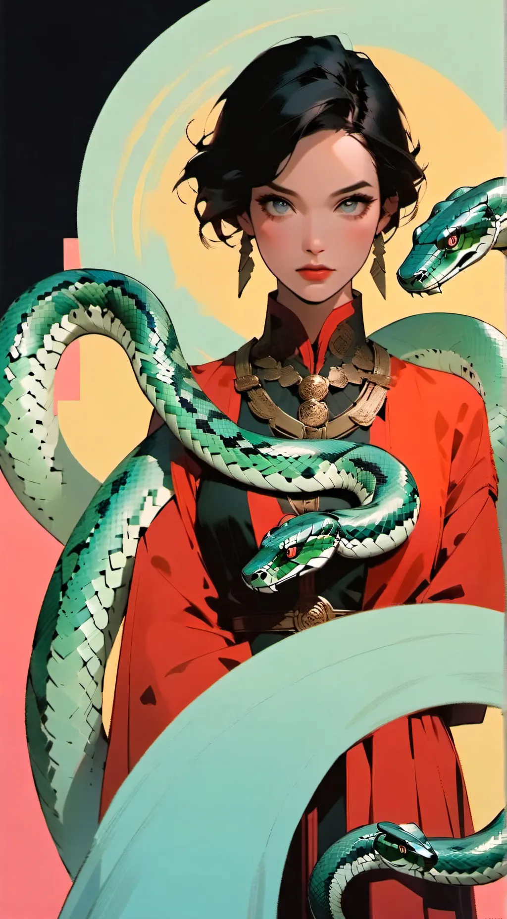 ai character: Lamia tg tf background