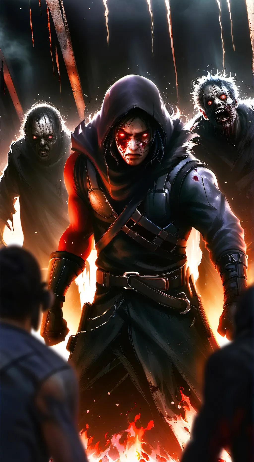 ai character: die of death  background