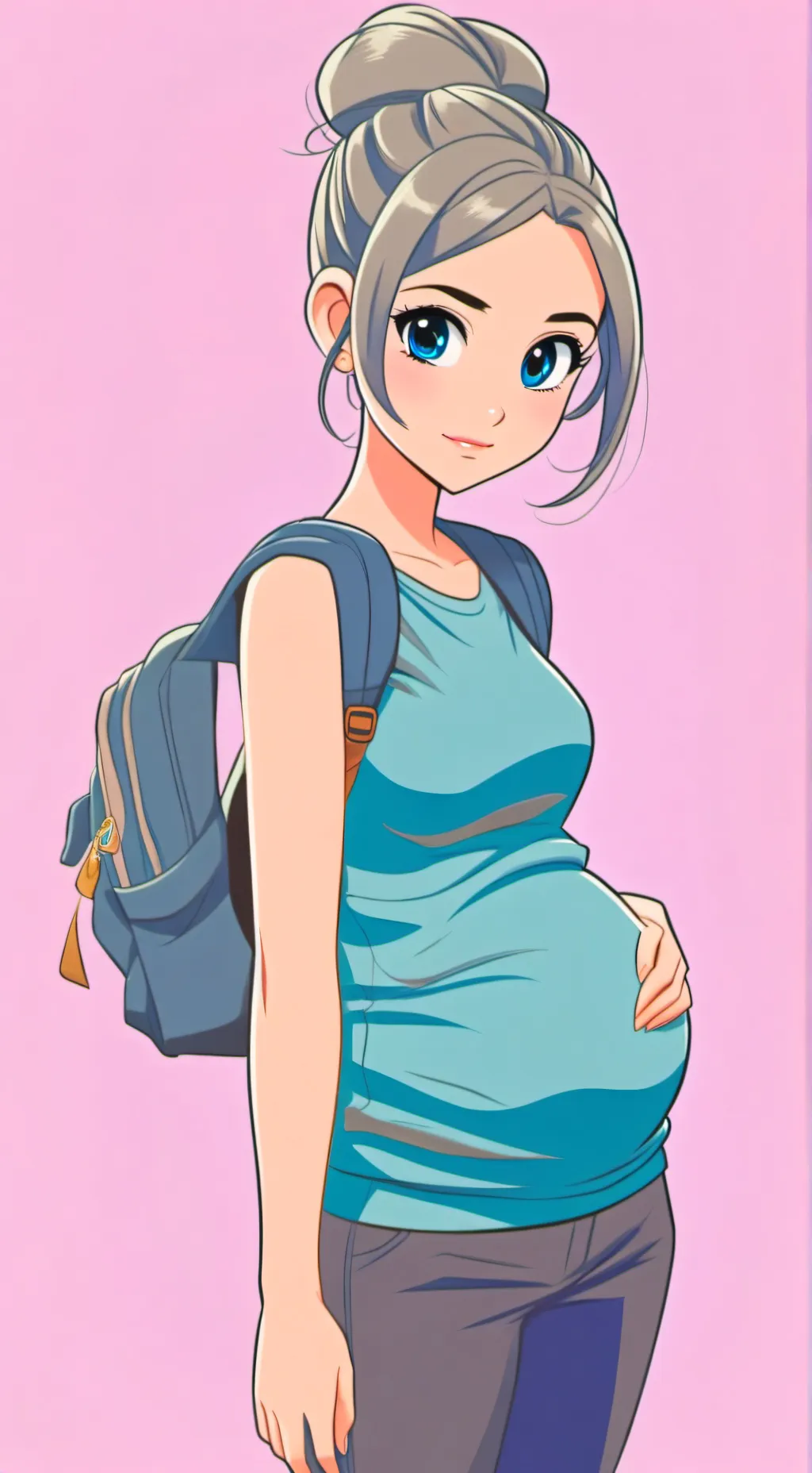 ai character: lola panza hermosa background