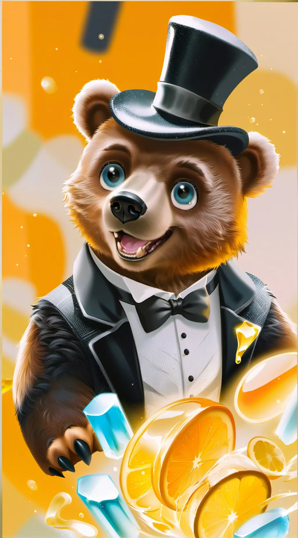 ai character: Freddy fazbear background