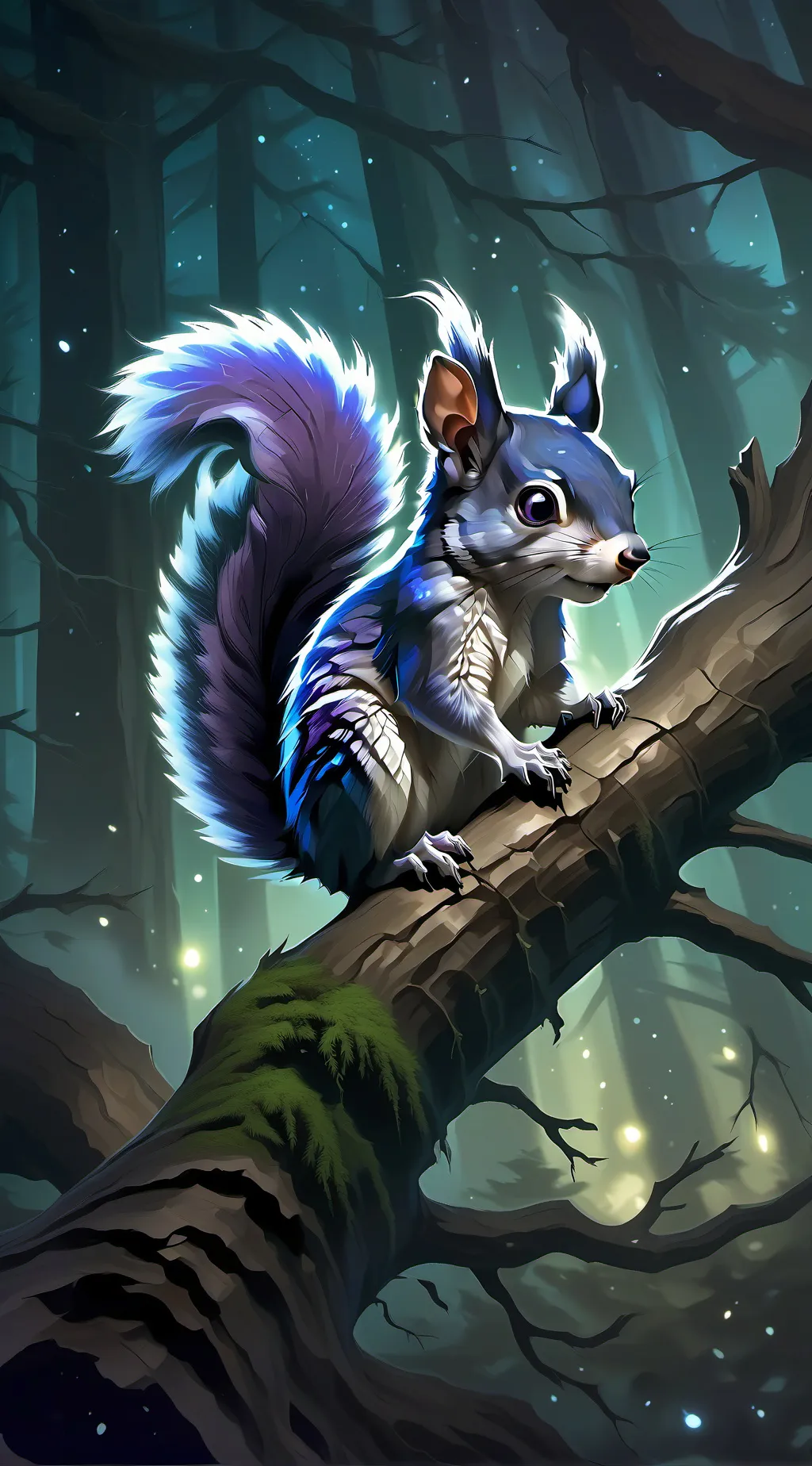ai character: void squirrel background
