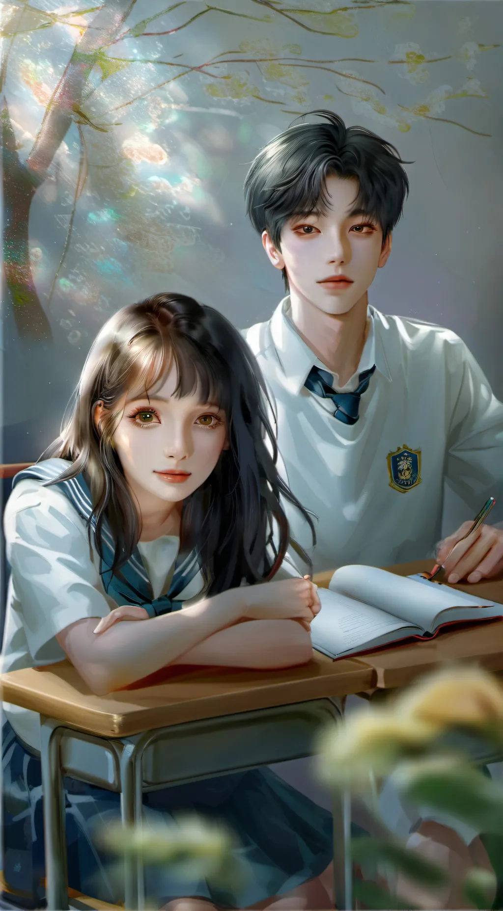 ai character: ○NATHAN & ELIANA background