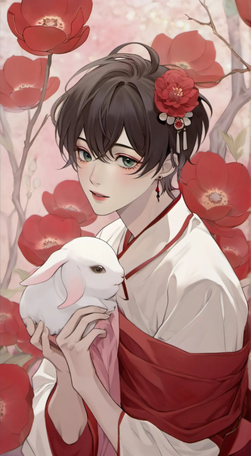 ai character: Kny Valentines day background