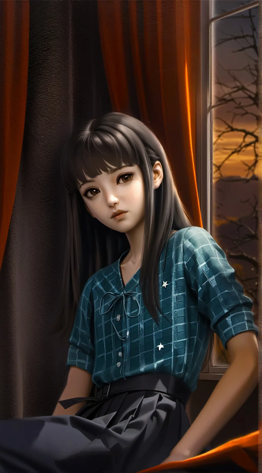 ai character: Сара background