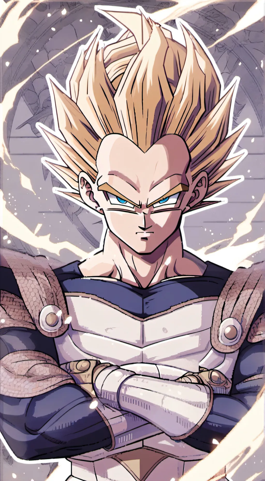 ai character: super vegeta background