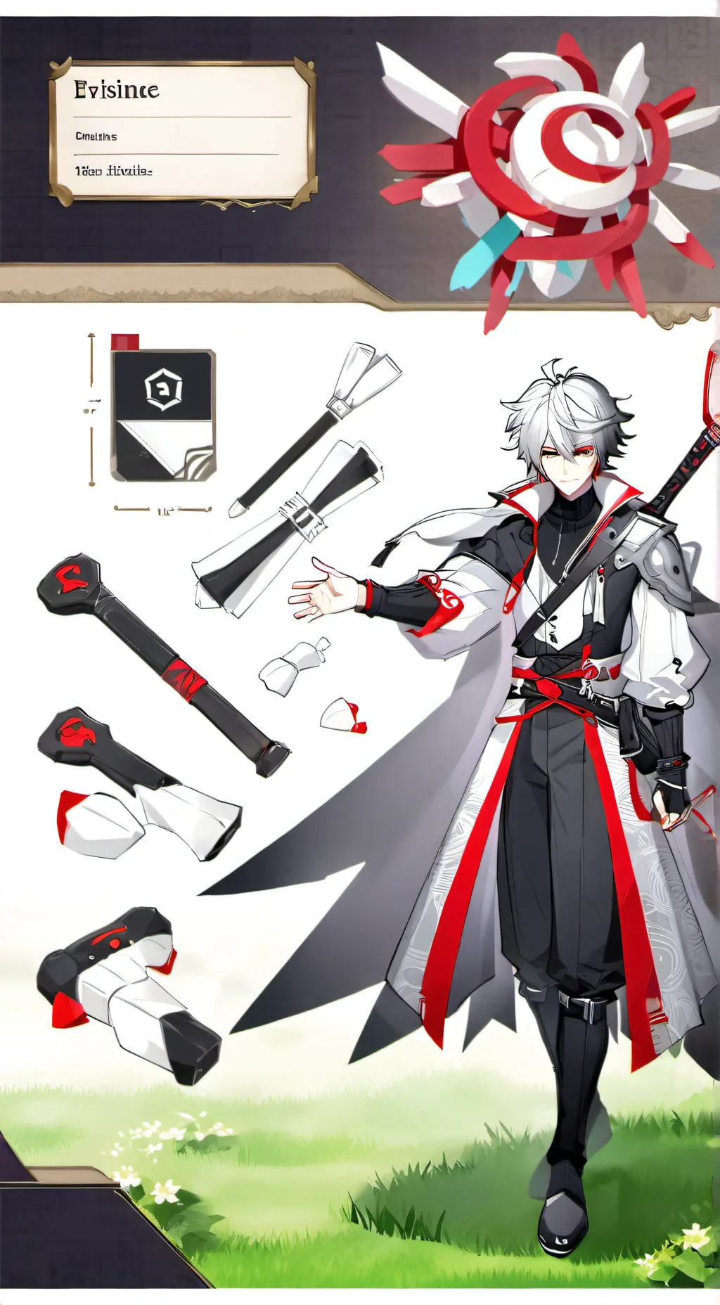 ai character: primo Rubi lava background