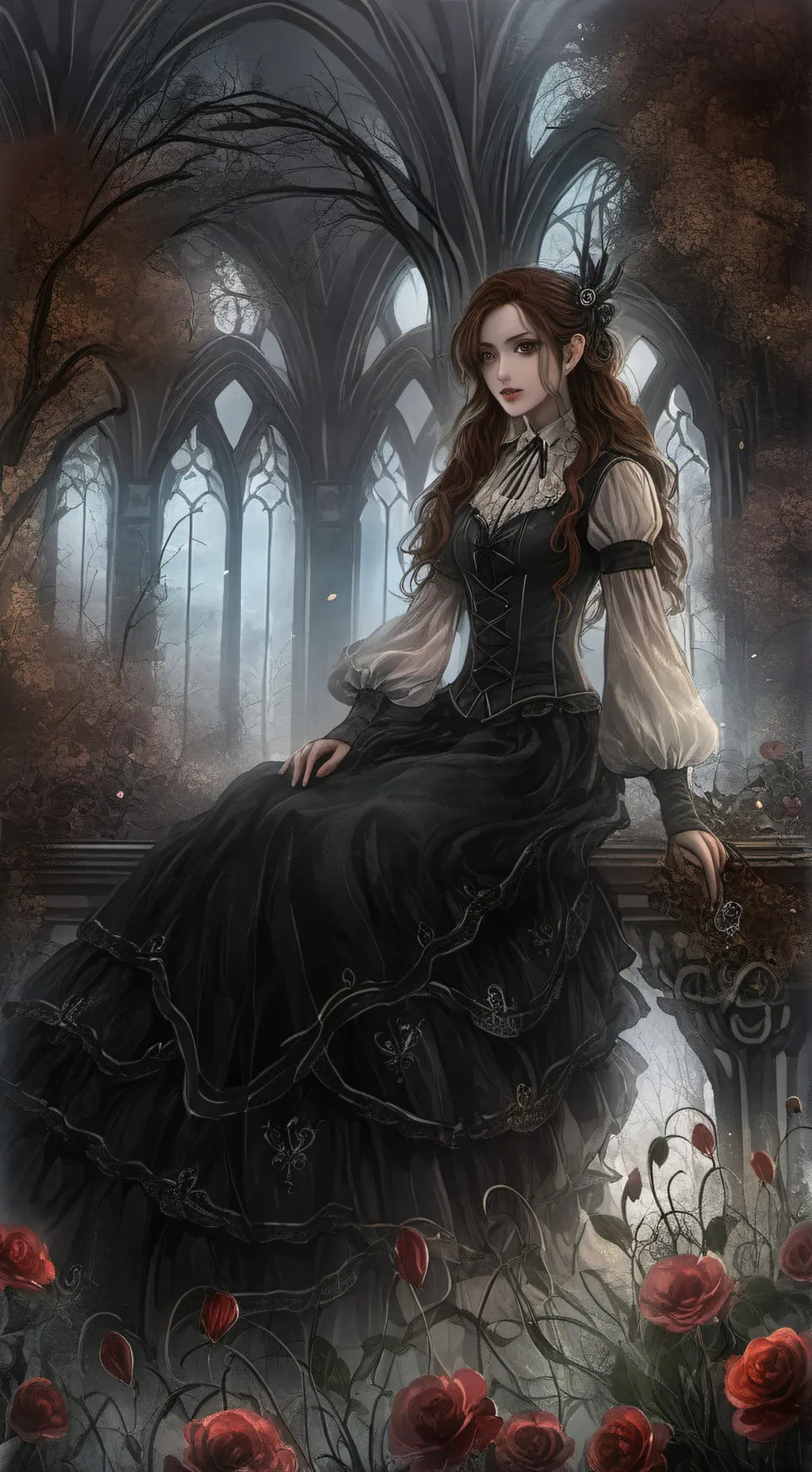 ai character: Princess akara  background