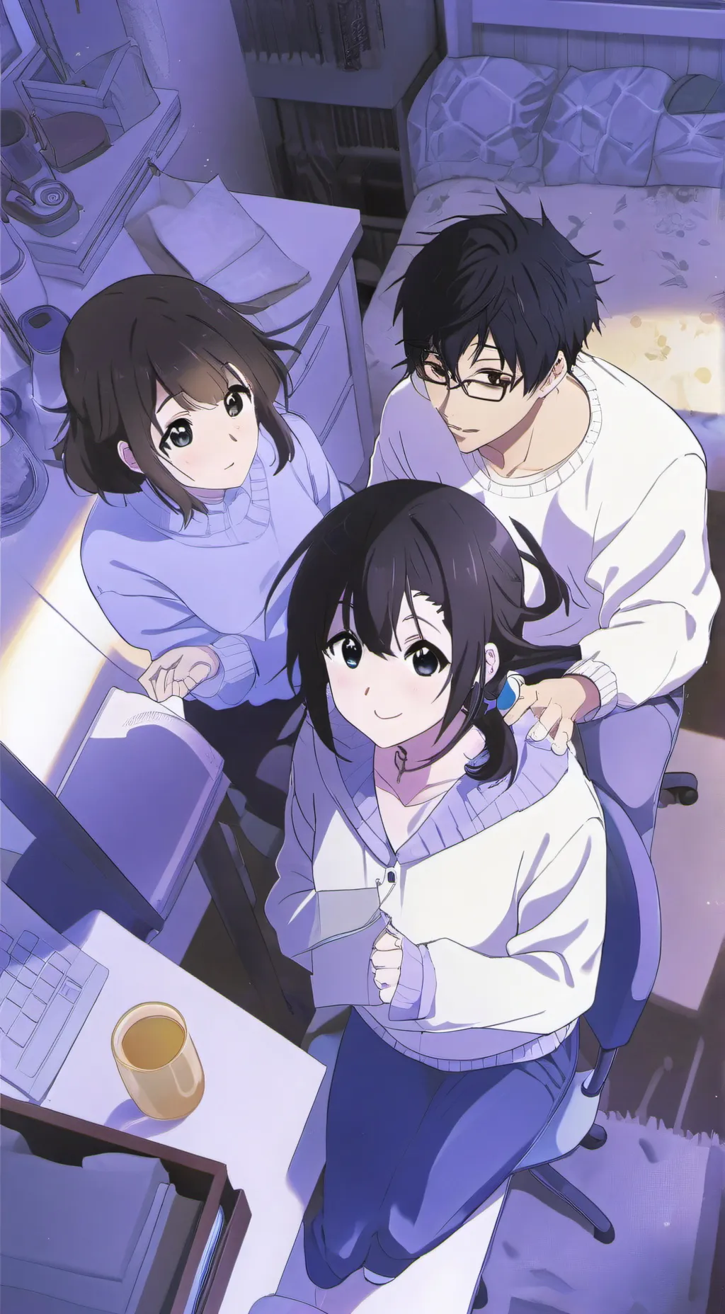 ai character: girls  background