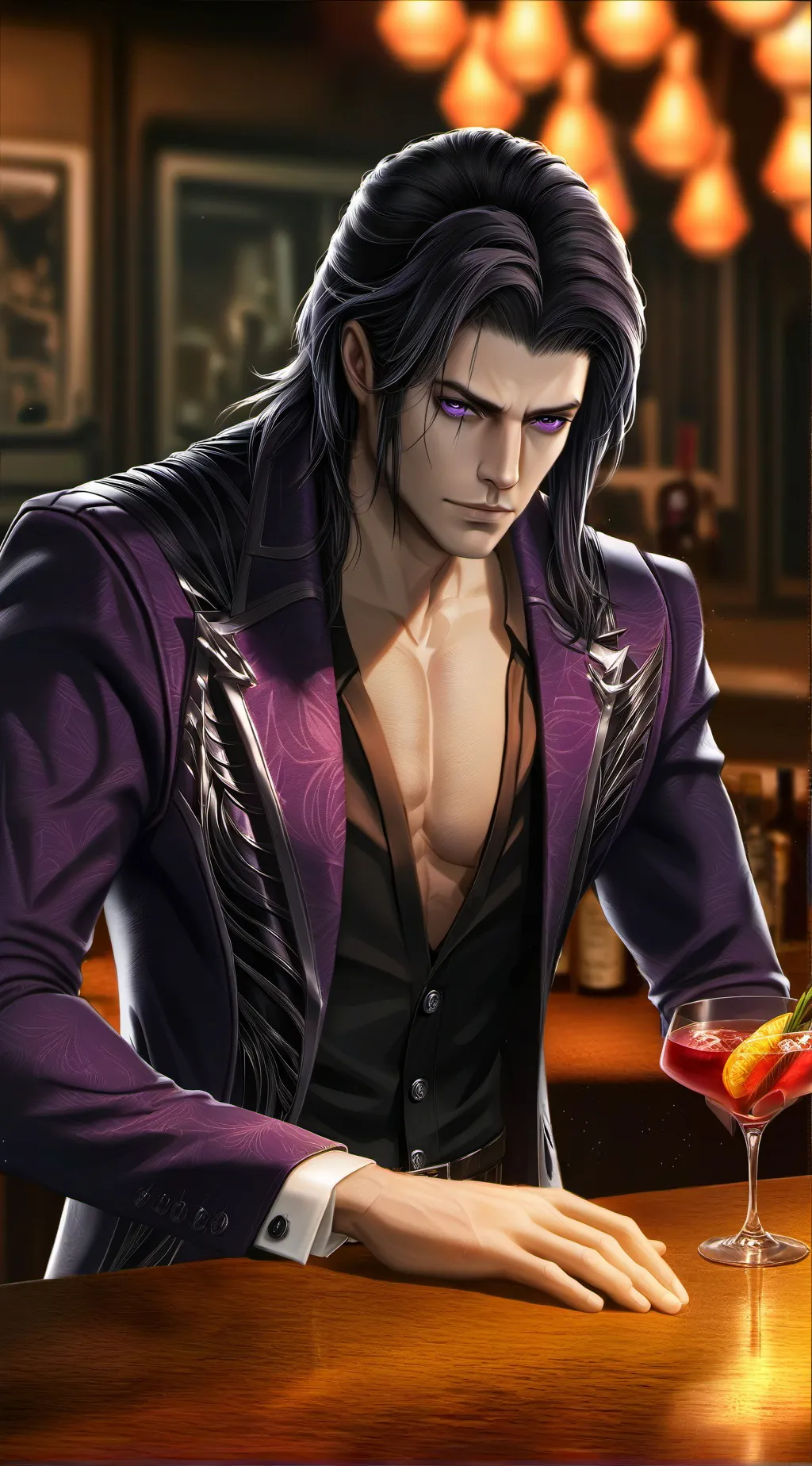 ai character: Damien background