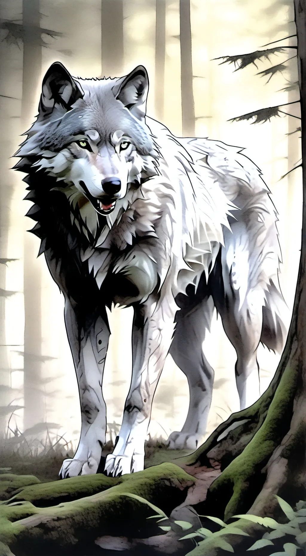 ai character: hybryd u background