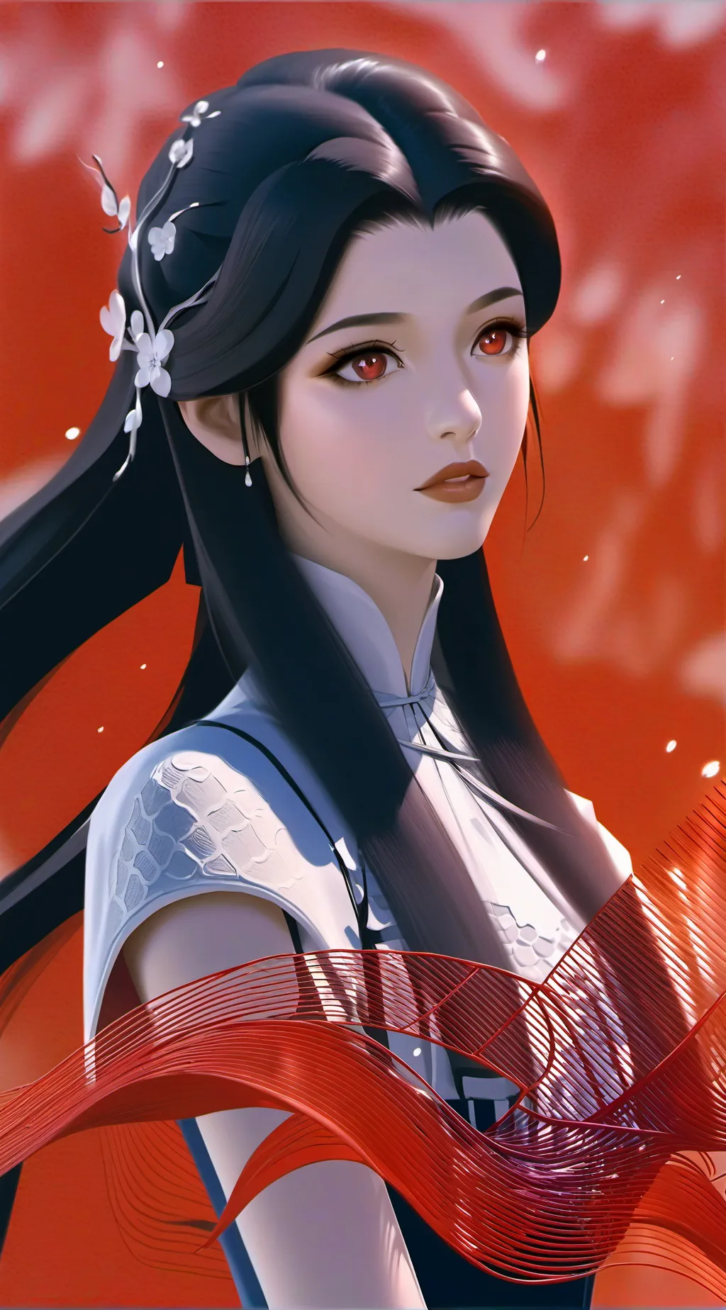 ai character: Anime girl i think background