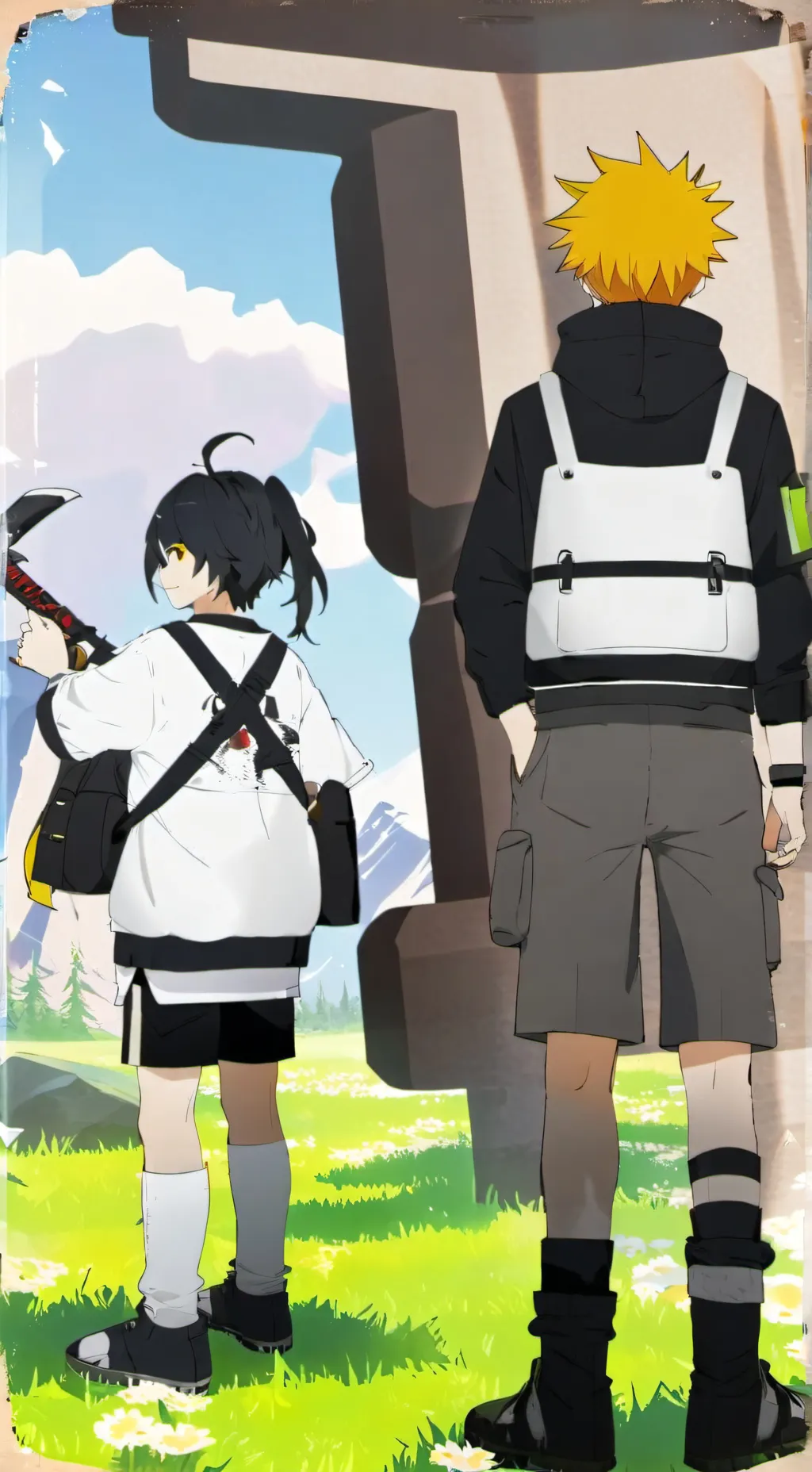 ai character: Kny normal day background