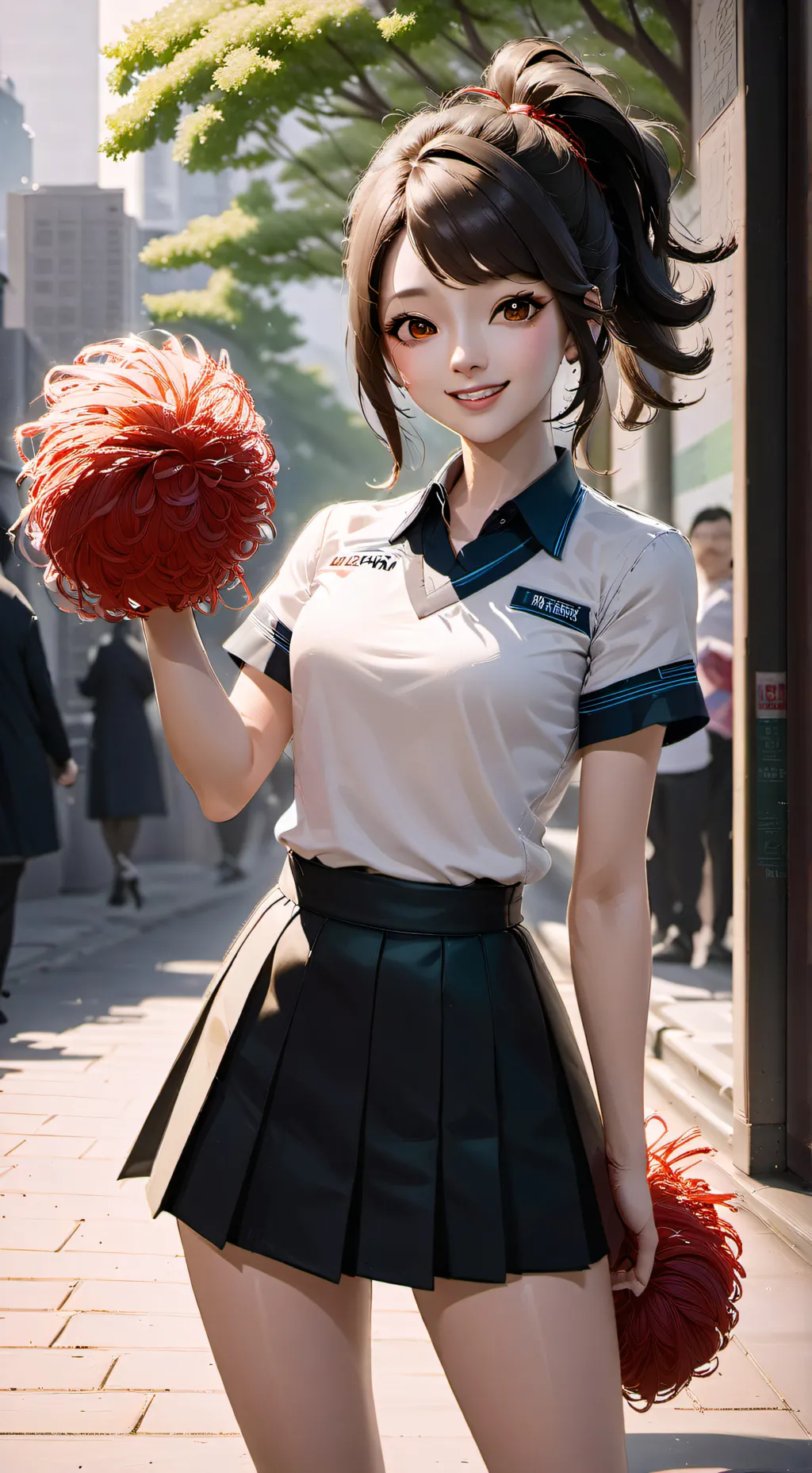 ai character: Nam Ji-ah background