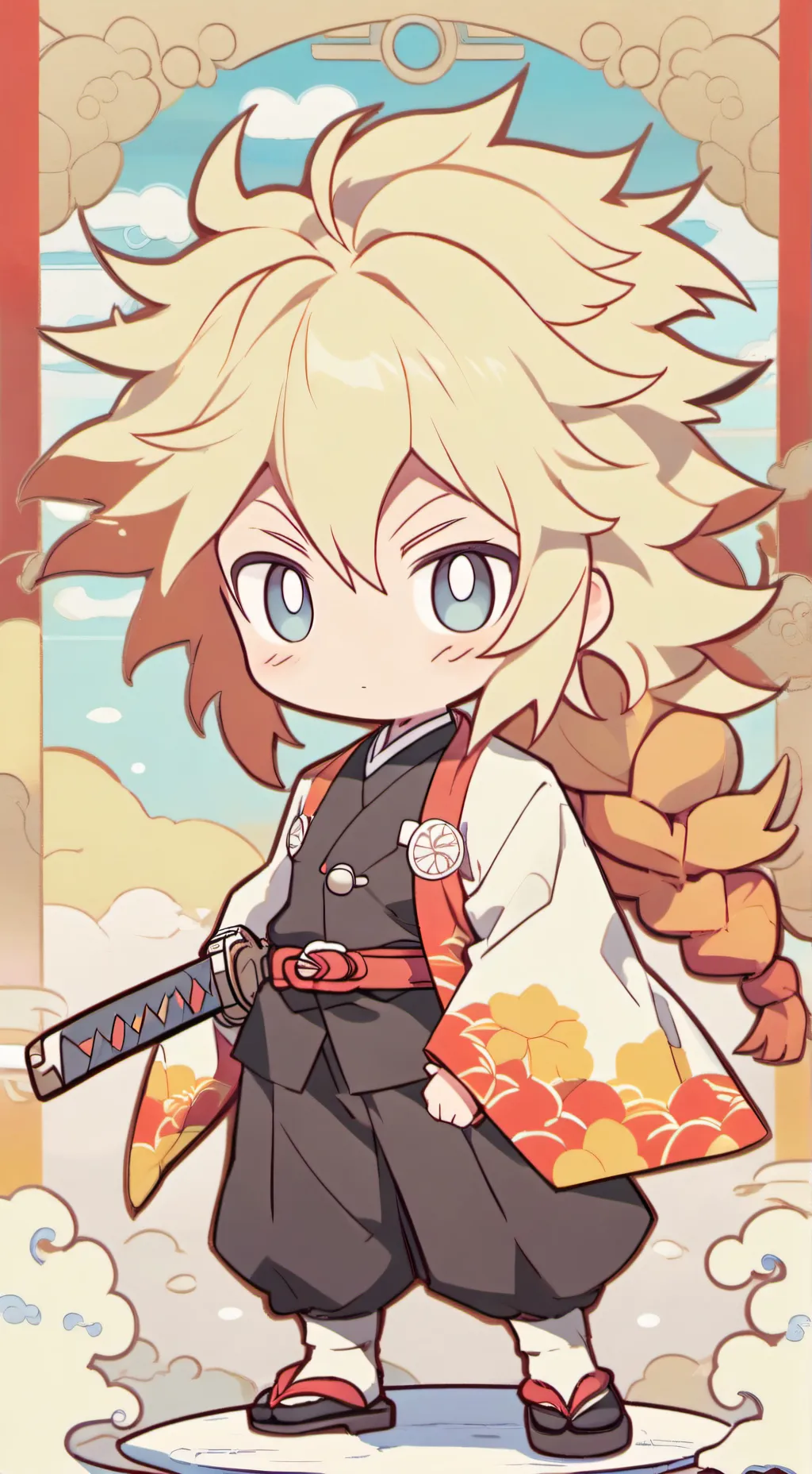 ai character: Rengoku  background