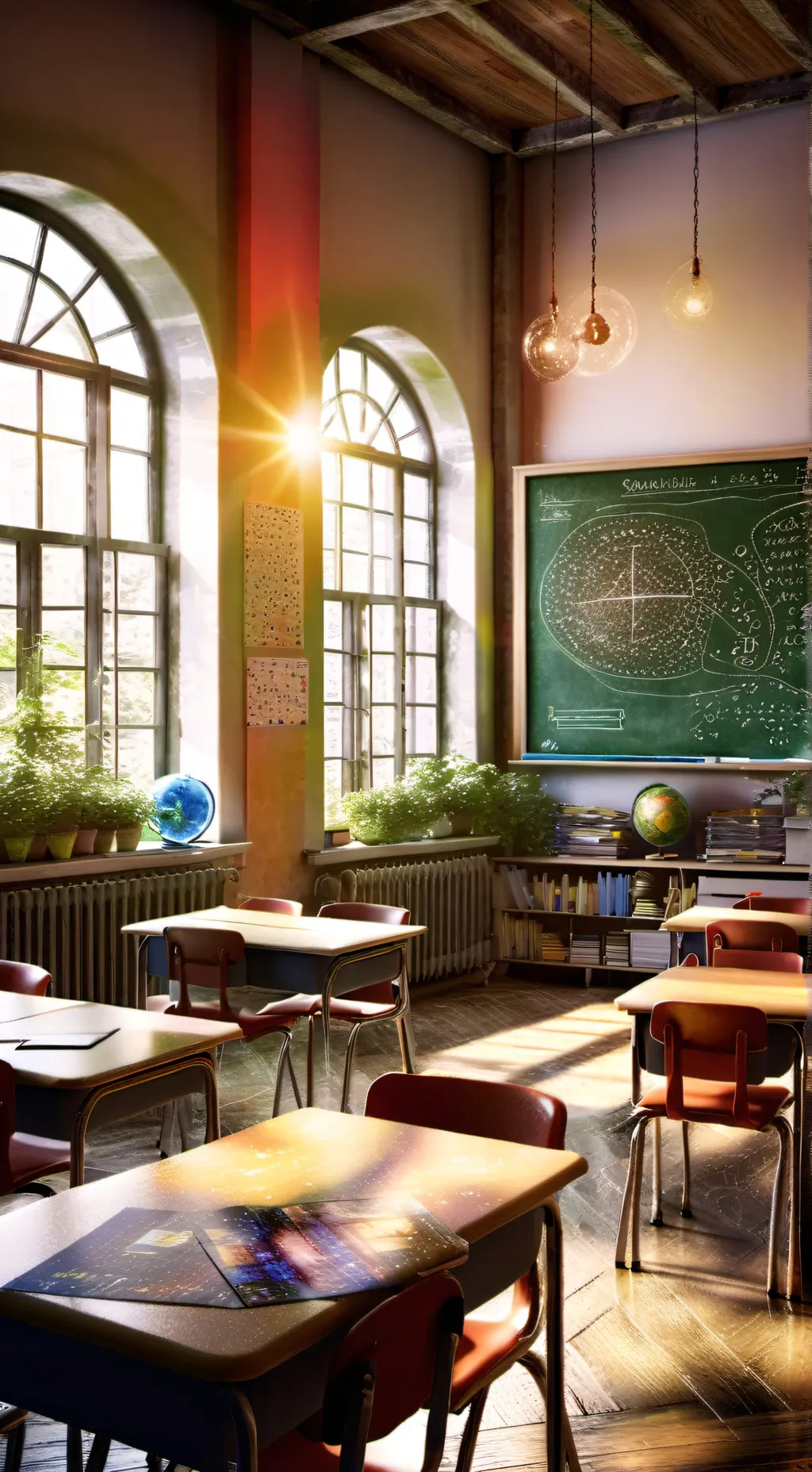 ai character: Classroom PT.2  background