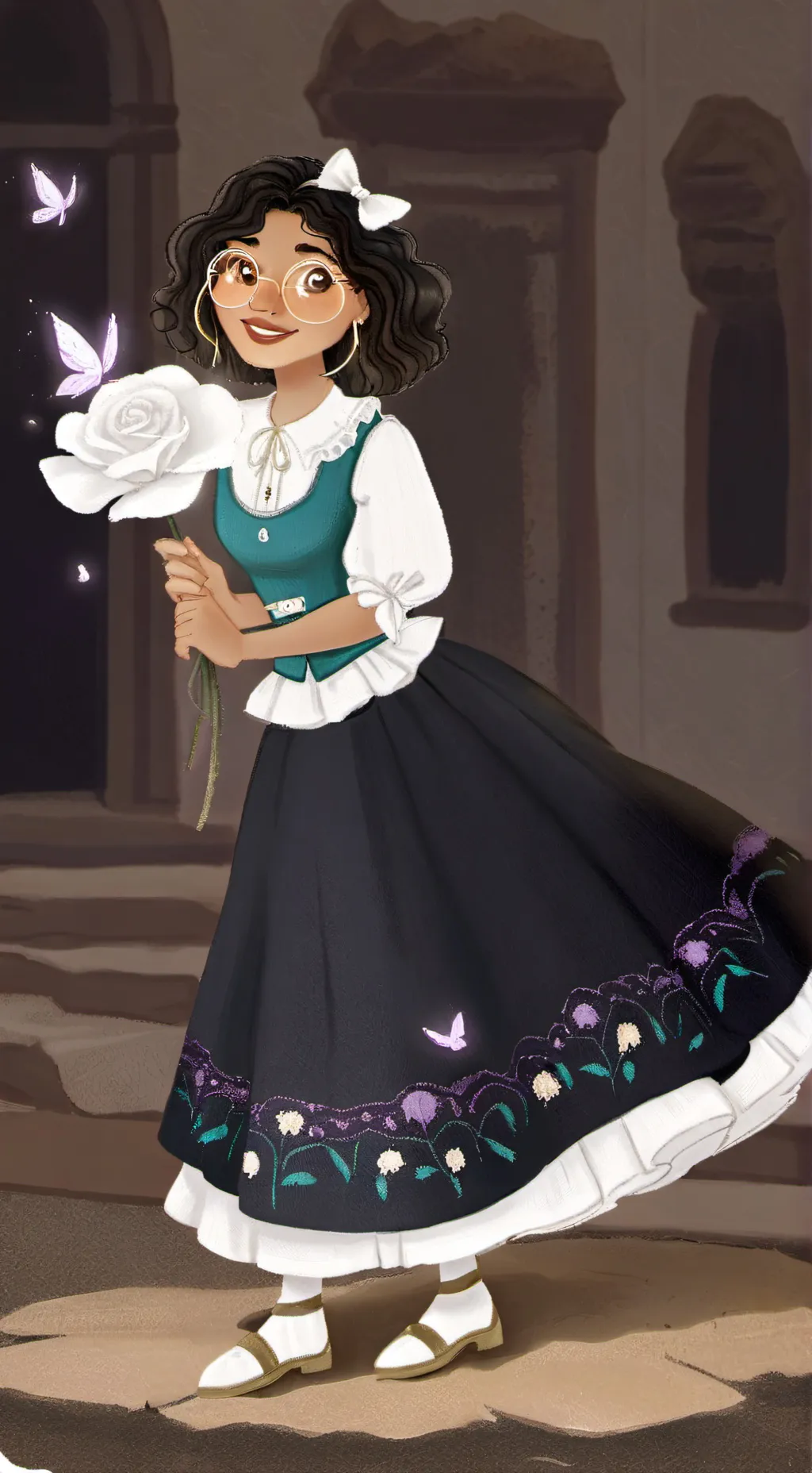 ai character: Mirabel villain  background