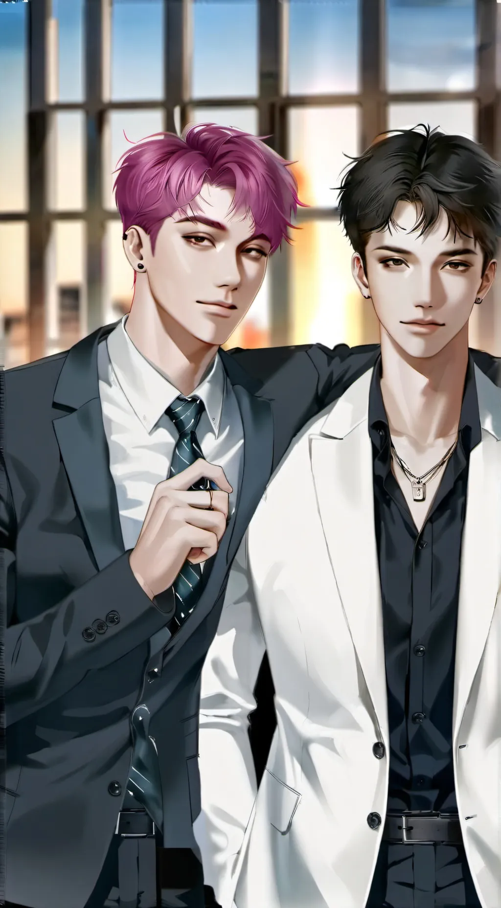 ai character: <3 abby & jinu <3 background