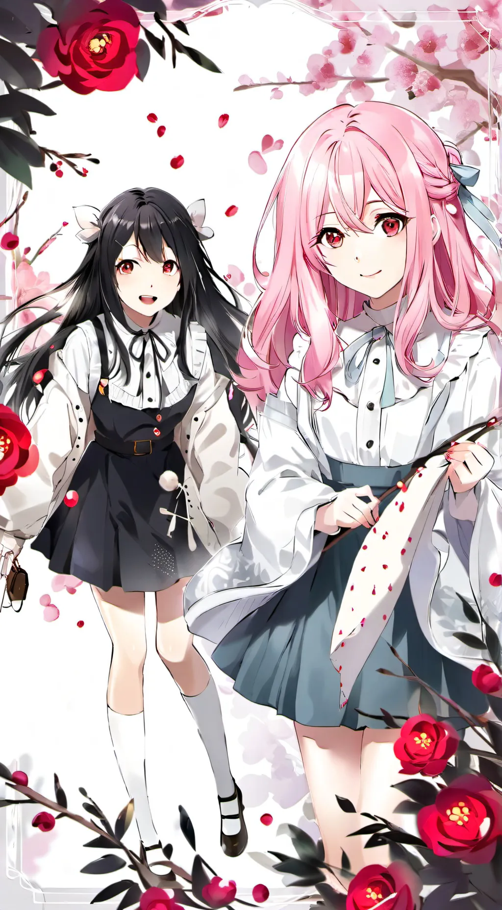 ai character: nata y Natalia  background