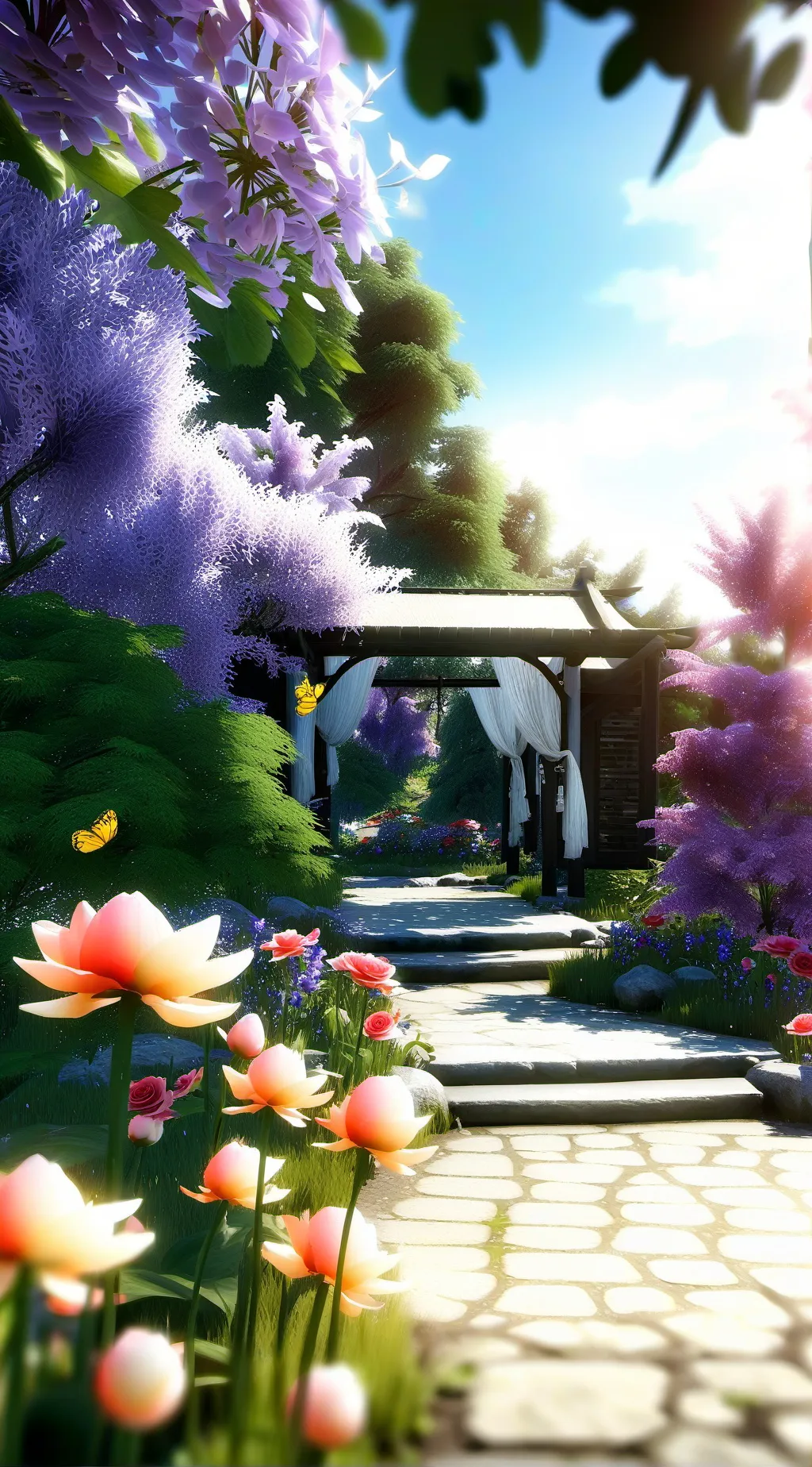 ai character: dandy world🌈🍖 background