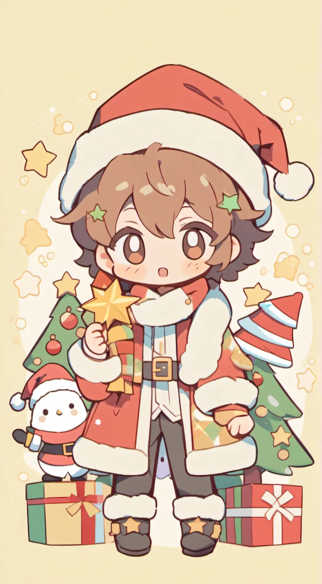 ai character: Lil Christmas  background