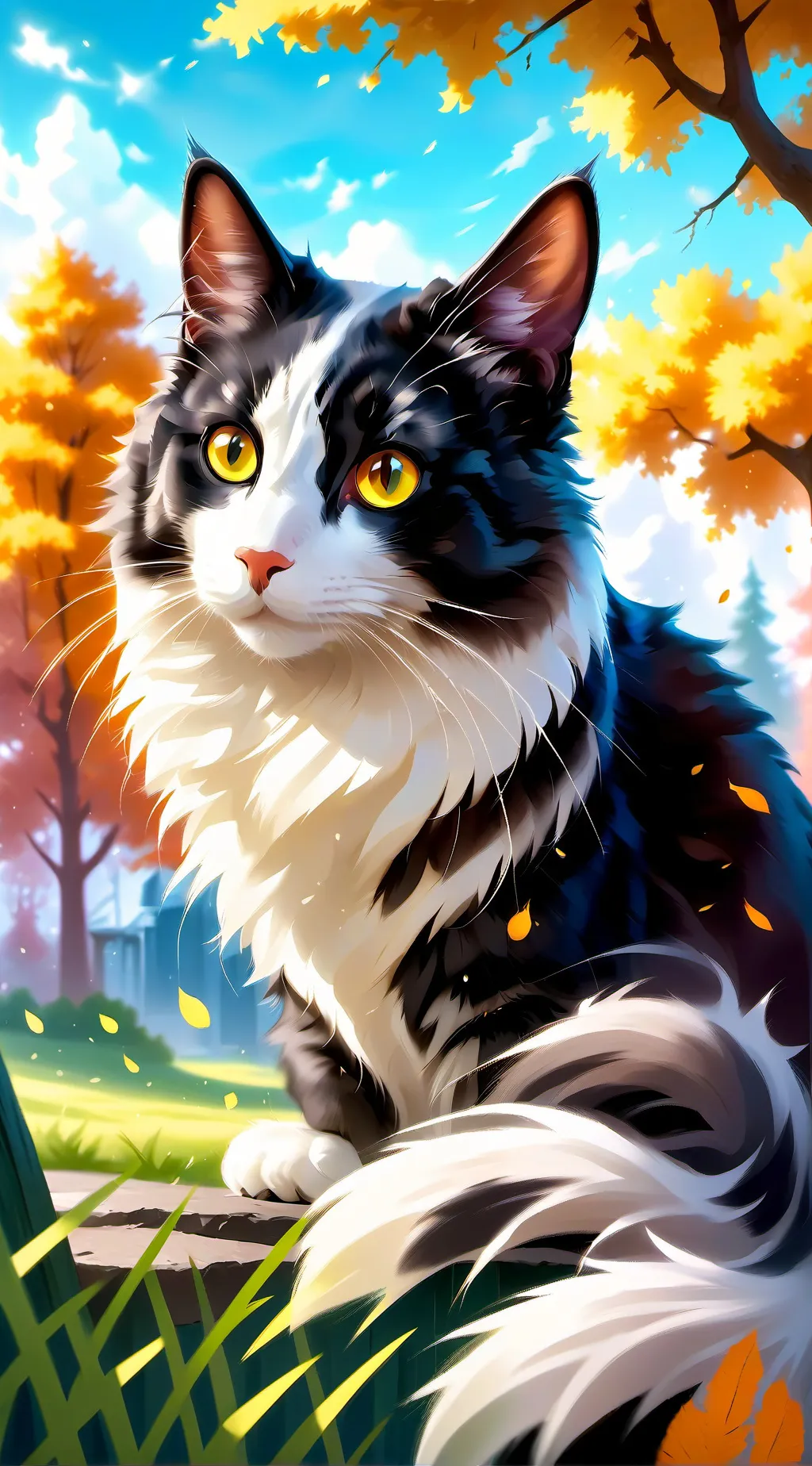 ai character: cat background