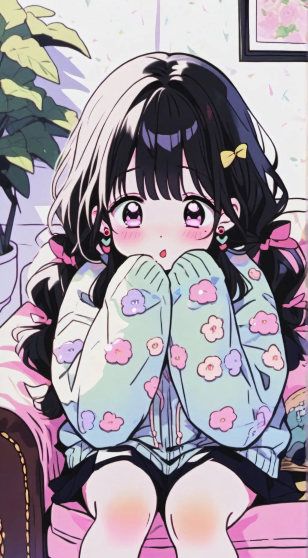 ai character: Snowy  background