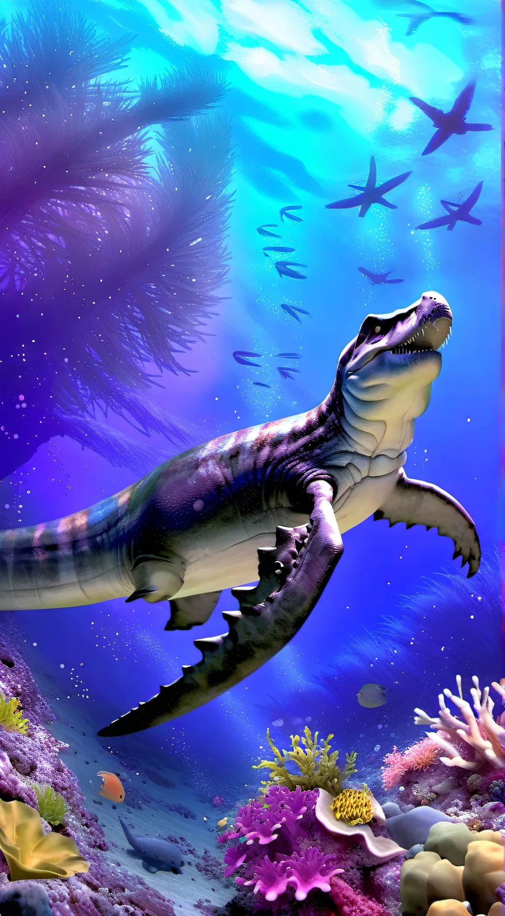 ai character: mososaurus background