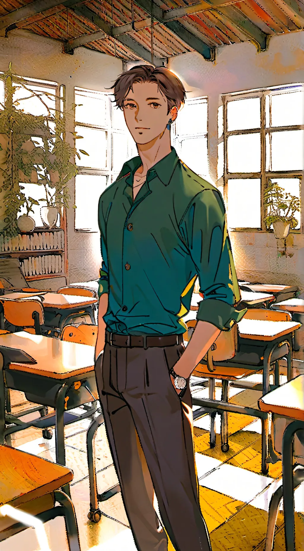 ai character: baldi basics background