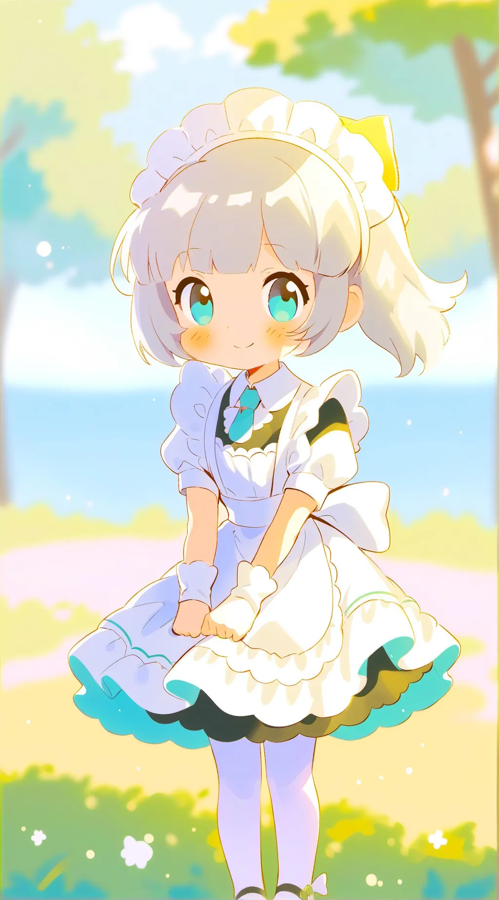 ai character: Your a maid background