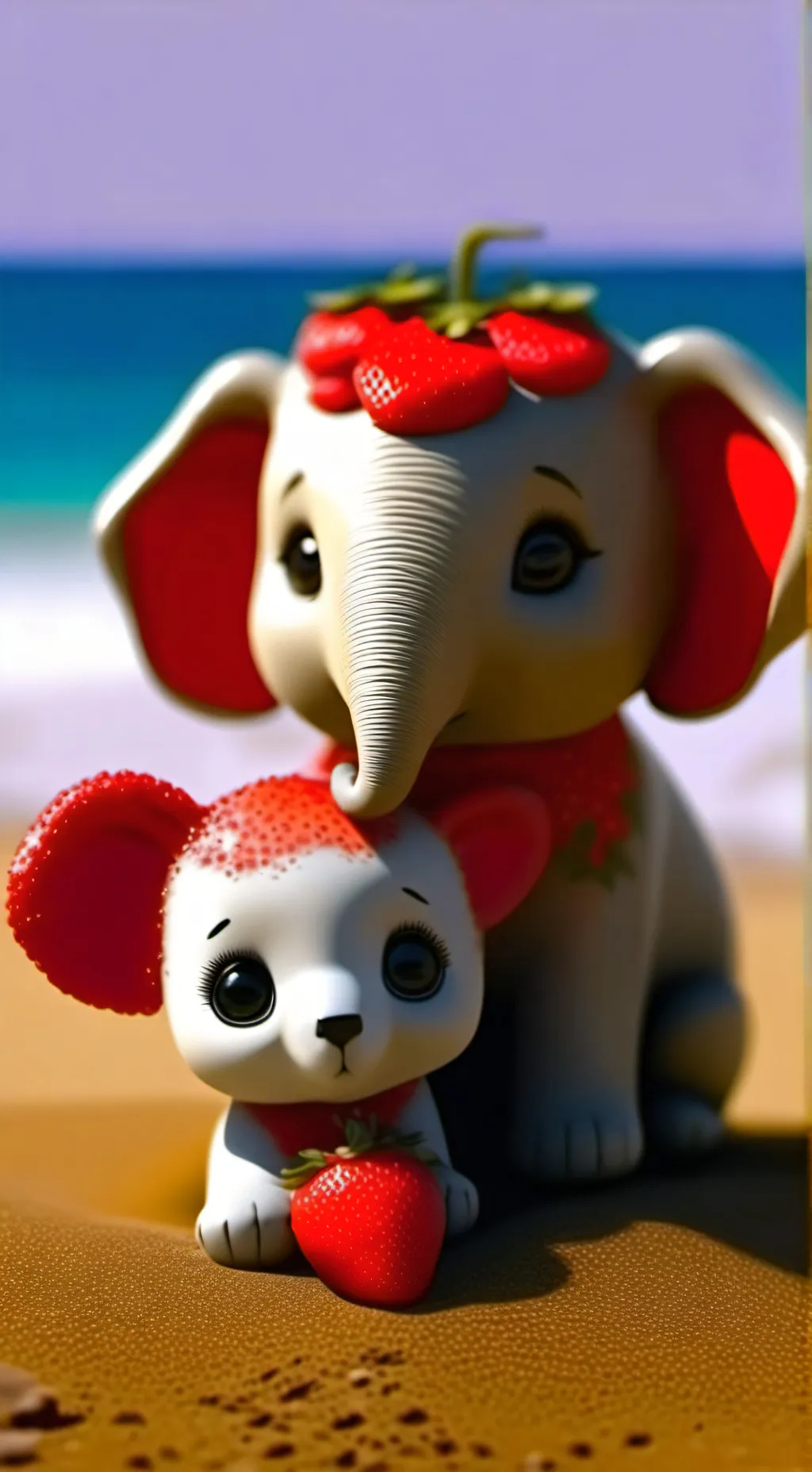 ai character: meowl x 🍓🐘 background